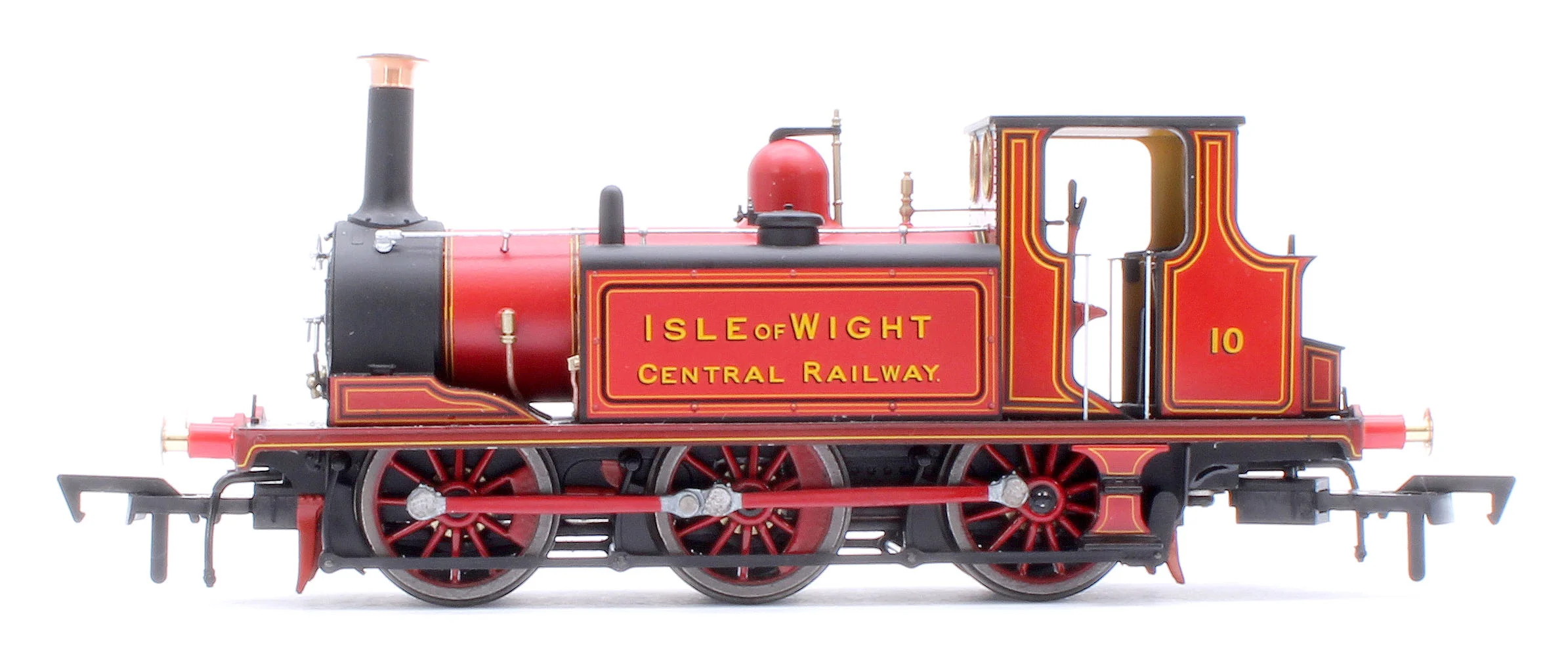 Class A1 Terrier 0-6-0T Isle of Wight Central Railway Red '10' Steam Locomotive - Image 2