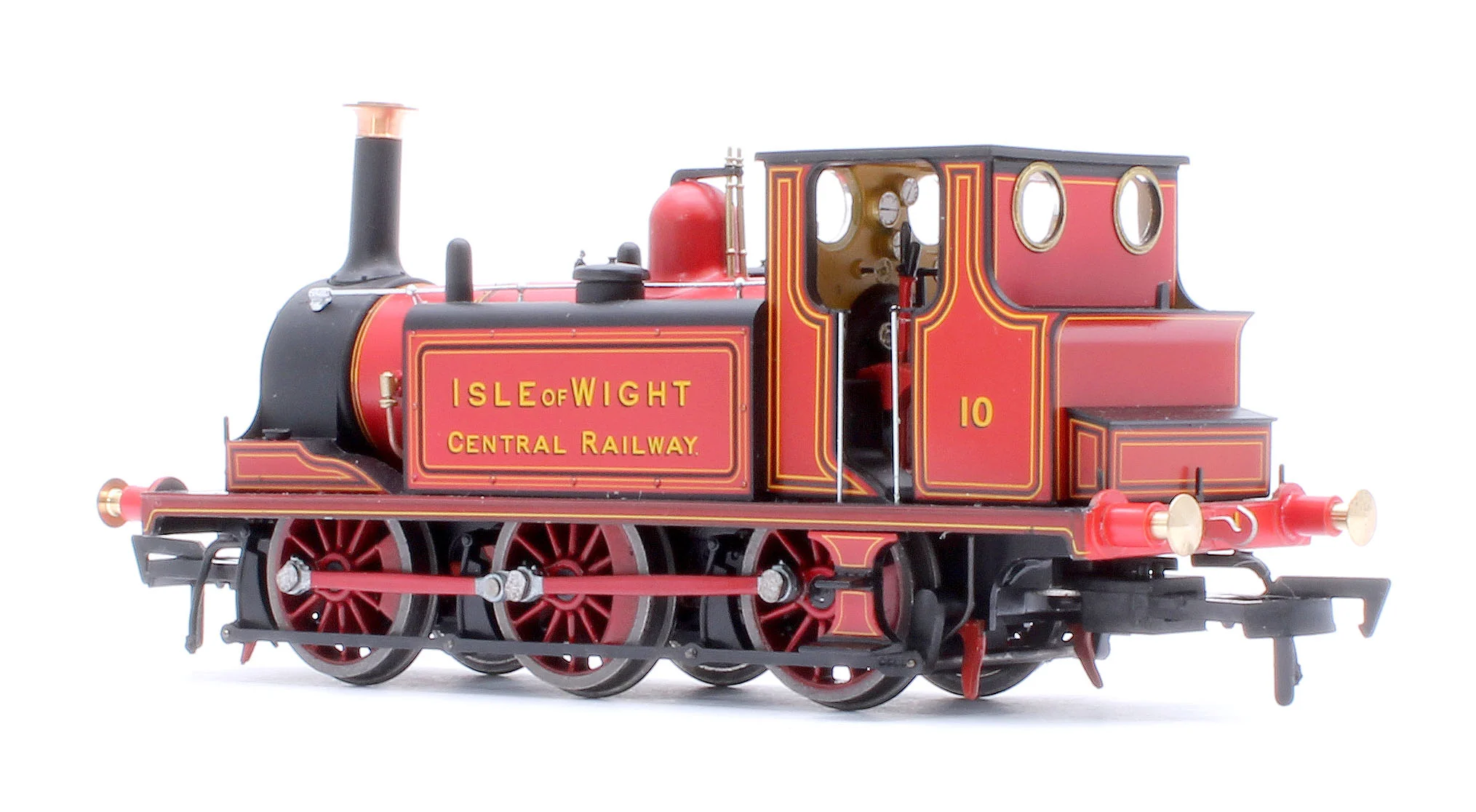 Class A1 Terrier 0-6-0T Isle of Wight Central Railway Red '10' Steam Locomotive - Image 3