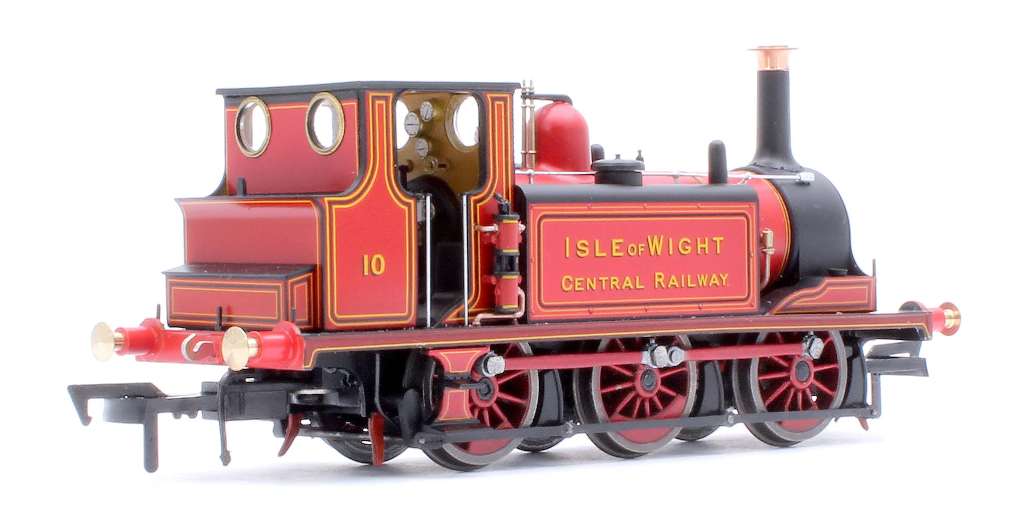 Class A1 Terrier 0-6-0T Isle of Wight Central Railway Red '10' Steam Locomotive - Image 5