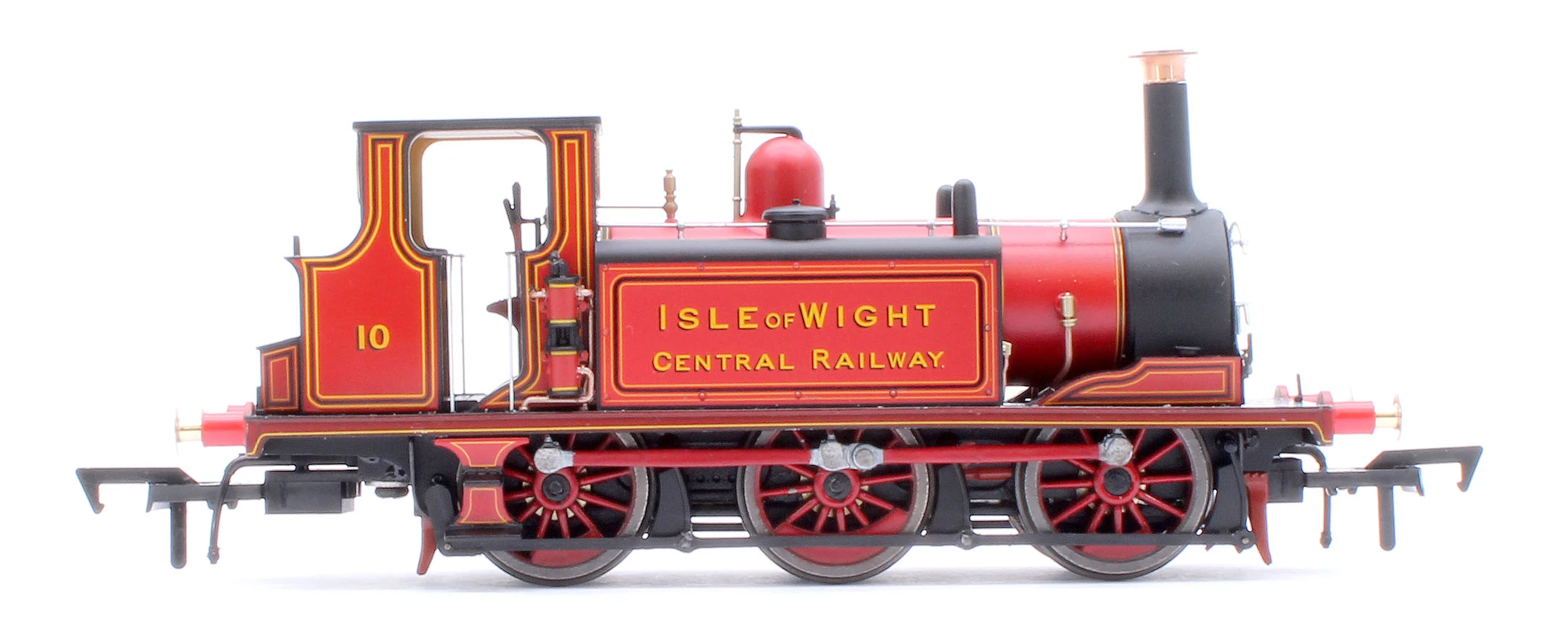 Class A1 Terrier 0-6-0T Isle of Wight Central Railway Red '10' Steam Locomotive - Image 6