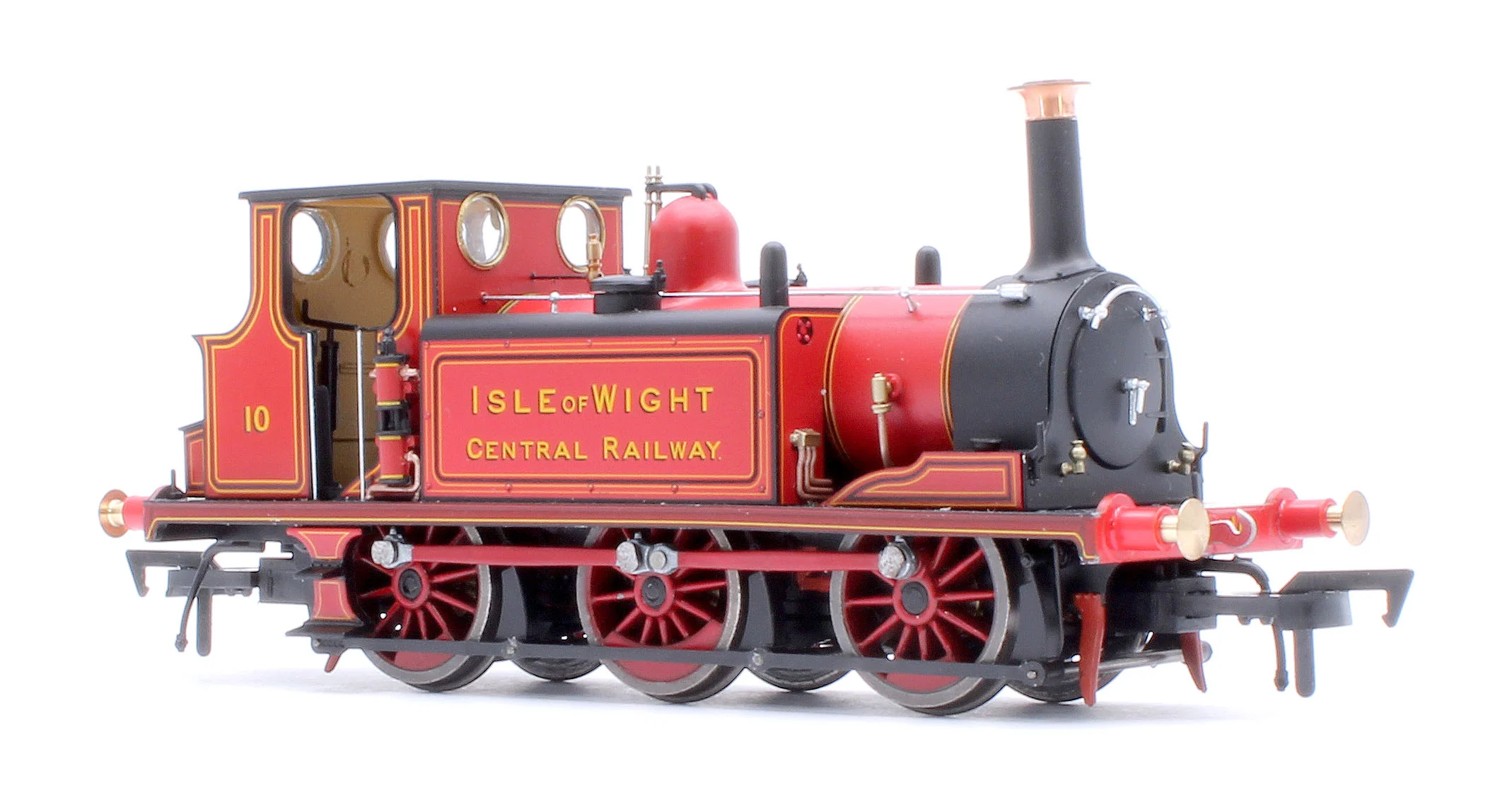 Class A1 Terrier 0-6-0T Isle of Wight Central Railway Red '10' Steam Locomotive - Image 7