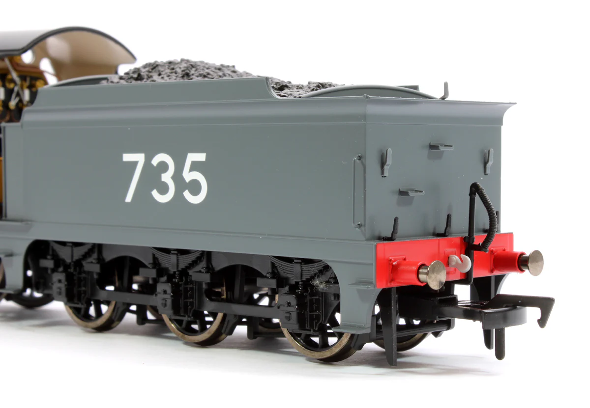 SECR Maunsell D1 Class SECR Grey 4-4-0 Steam Locomotive No.735 (DCC Sound) - Image 9