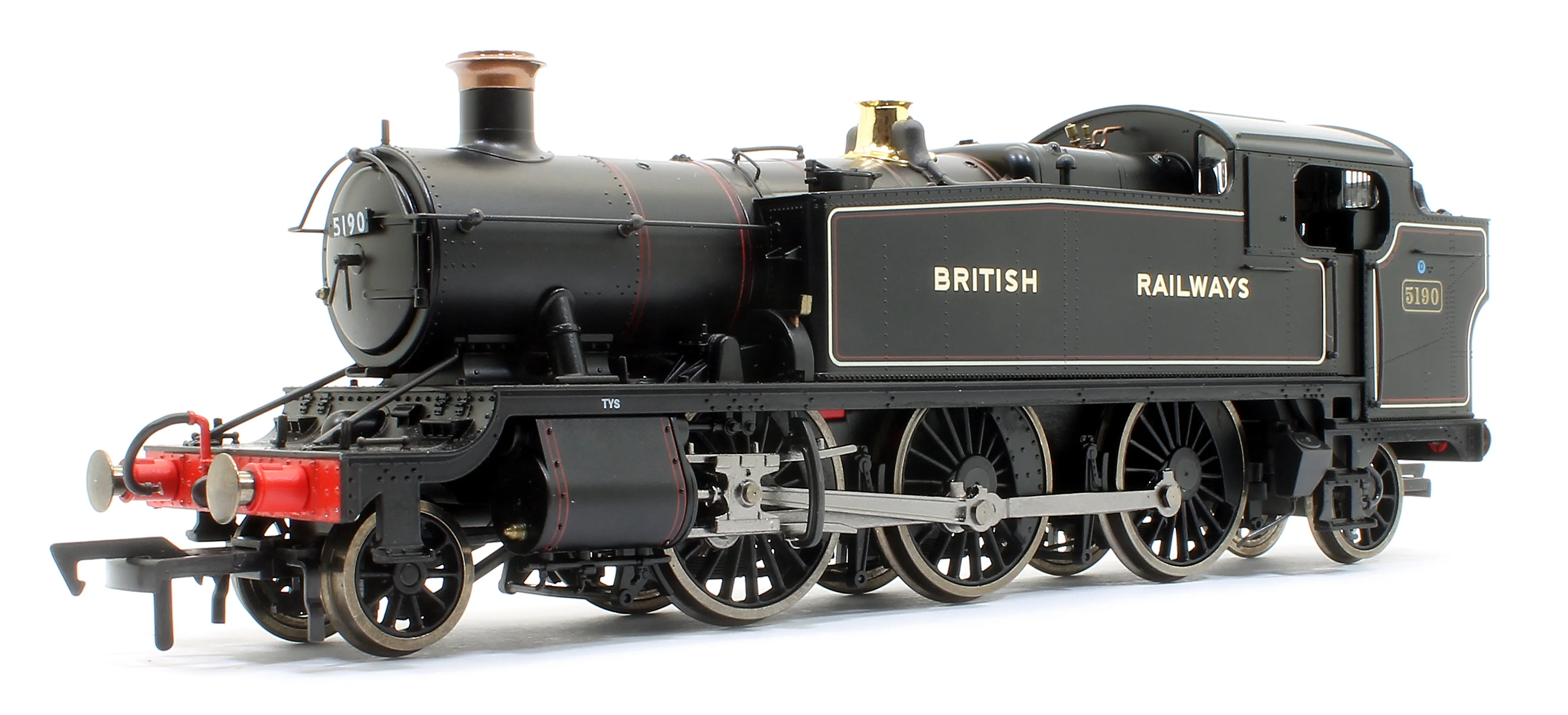 Large Prairie 2-6-2 Tank Locomotive #5190 Lined Black lettered British Railways