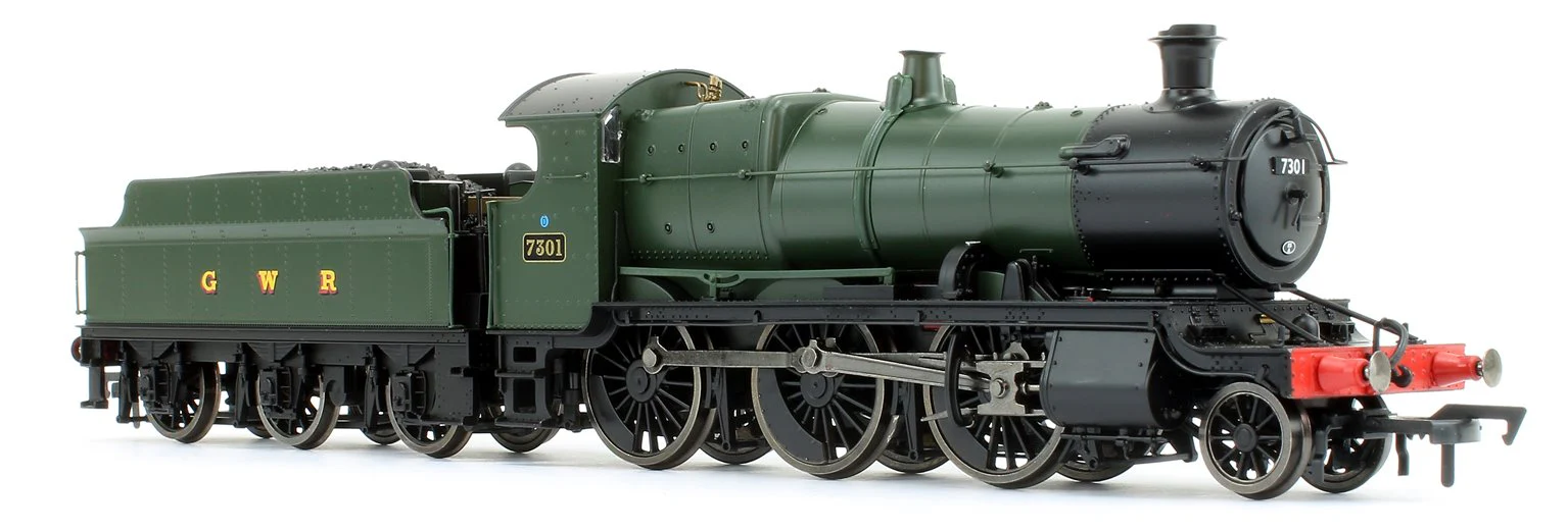 GWR Mogul 2-6-0 Locomotive Green with GWR & BR Smoke Box Number Plate #7301 - Image 3