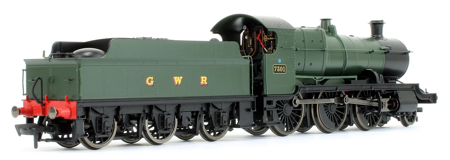 GWR Mogul 2-6-0 Locomotive Green with GWR & BR Smoke Box Number Plate #7301 - Image 4