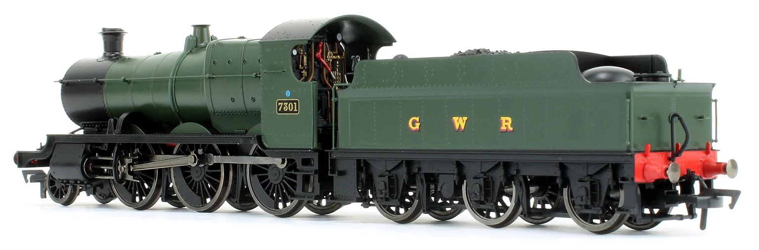 GWR Mogul 2-6-0 Locomotive Green with GWR & BR Smoke Box Number Plate #7301 - Image 5