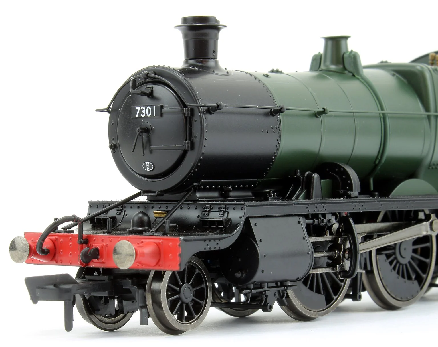 GWR Mogul 2-6-0 Locomotive Green with GWR & BR Smoke Box Number Plate #7301 - Image 6