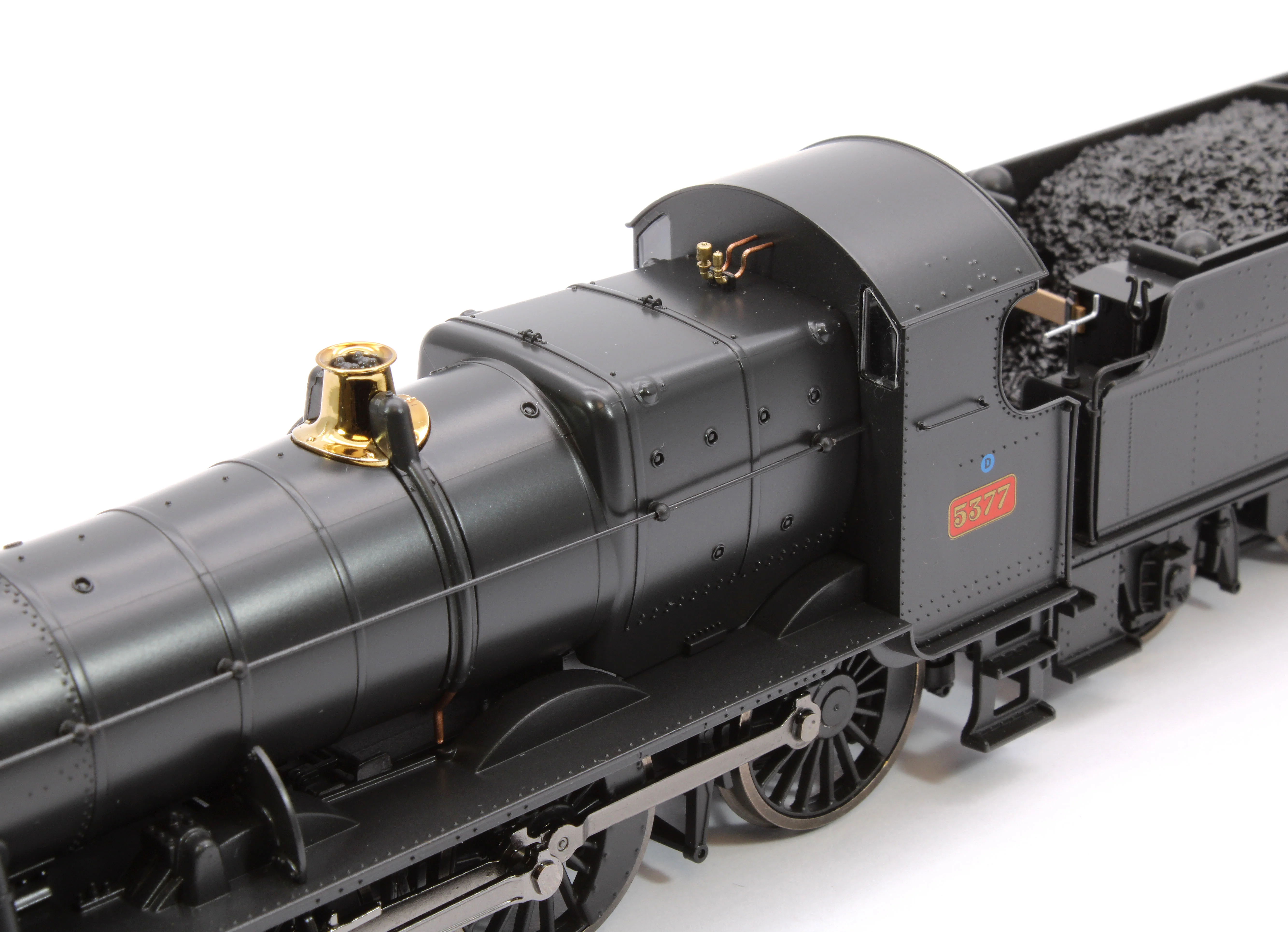 GWR 43xx 2-6-0 Mogul 5377 BR Black Early Crest Steam Locomotive - DCC Fitted - Image 12