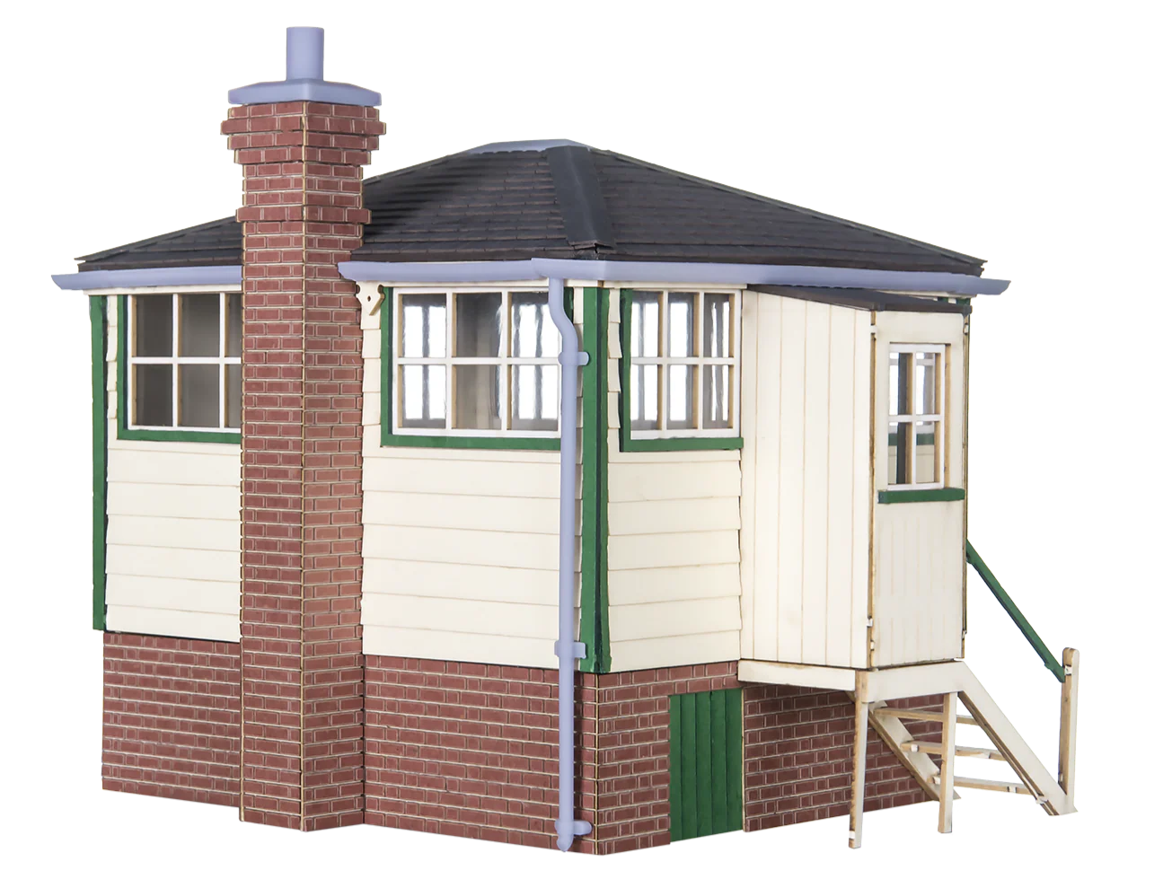 7B-004-005 Kitmaster Genesis London & South Western Railway Type 1 Signal Box Raised Brick Base Model Kit - Image 2