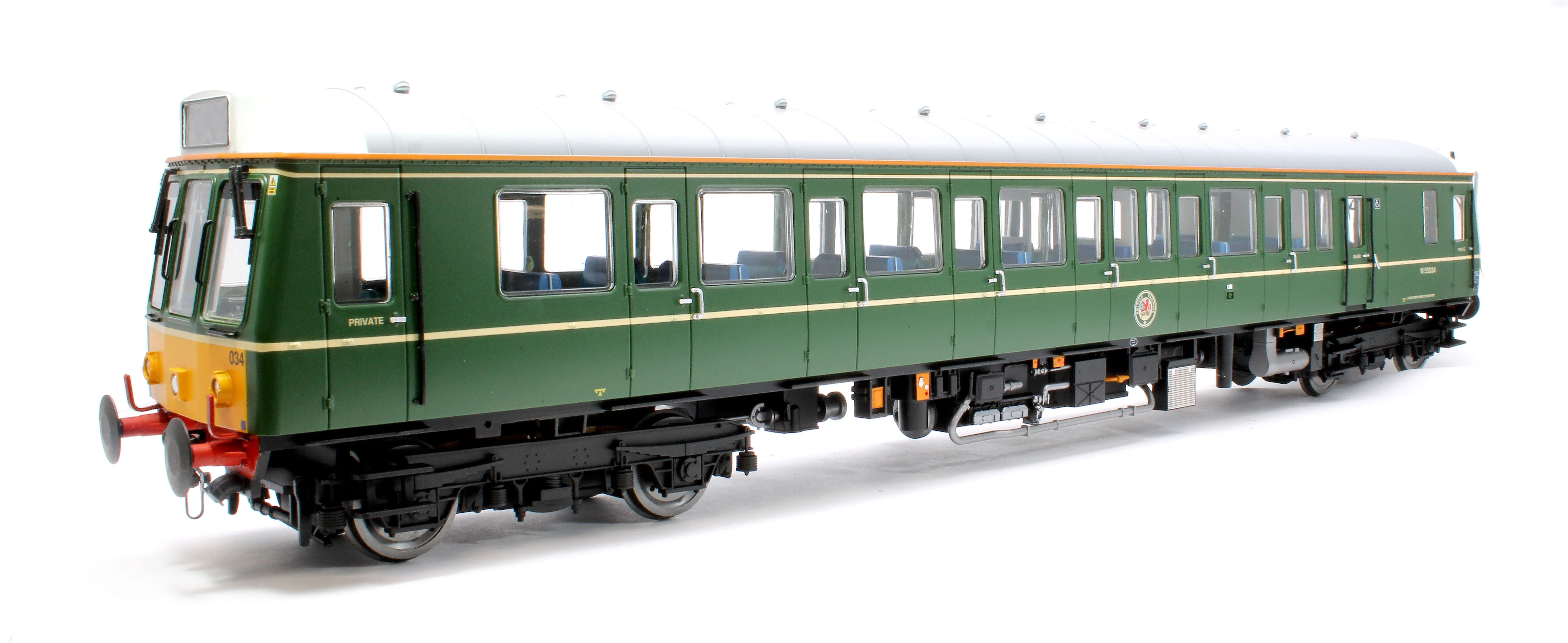 7D-009-DCC1 Class 121 W55034 Chiltern Heritage Green Small Yellow Panels DMU