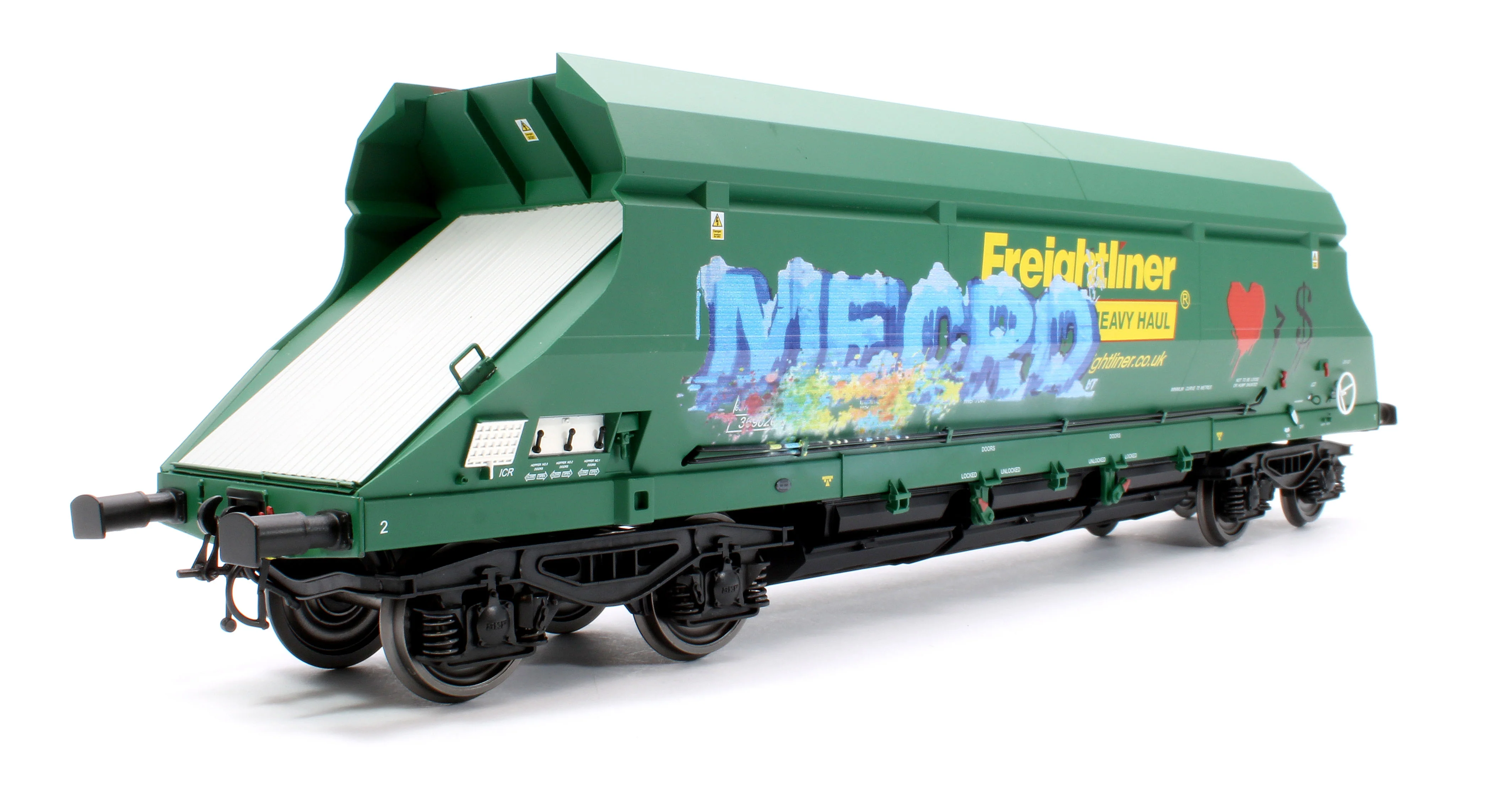 HIA Freightliner Green Heavy Haul Limestone Hopper 369020 Graffiti - Image 3