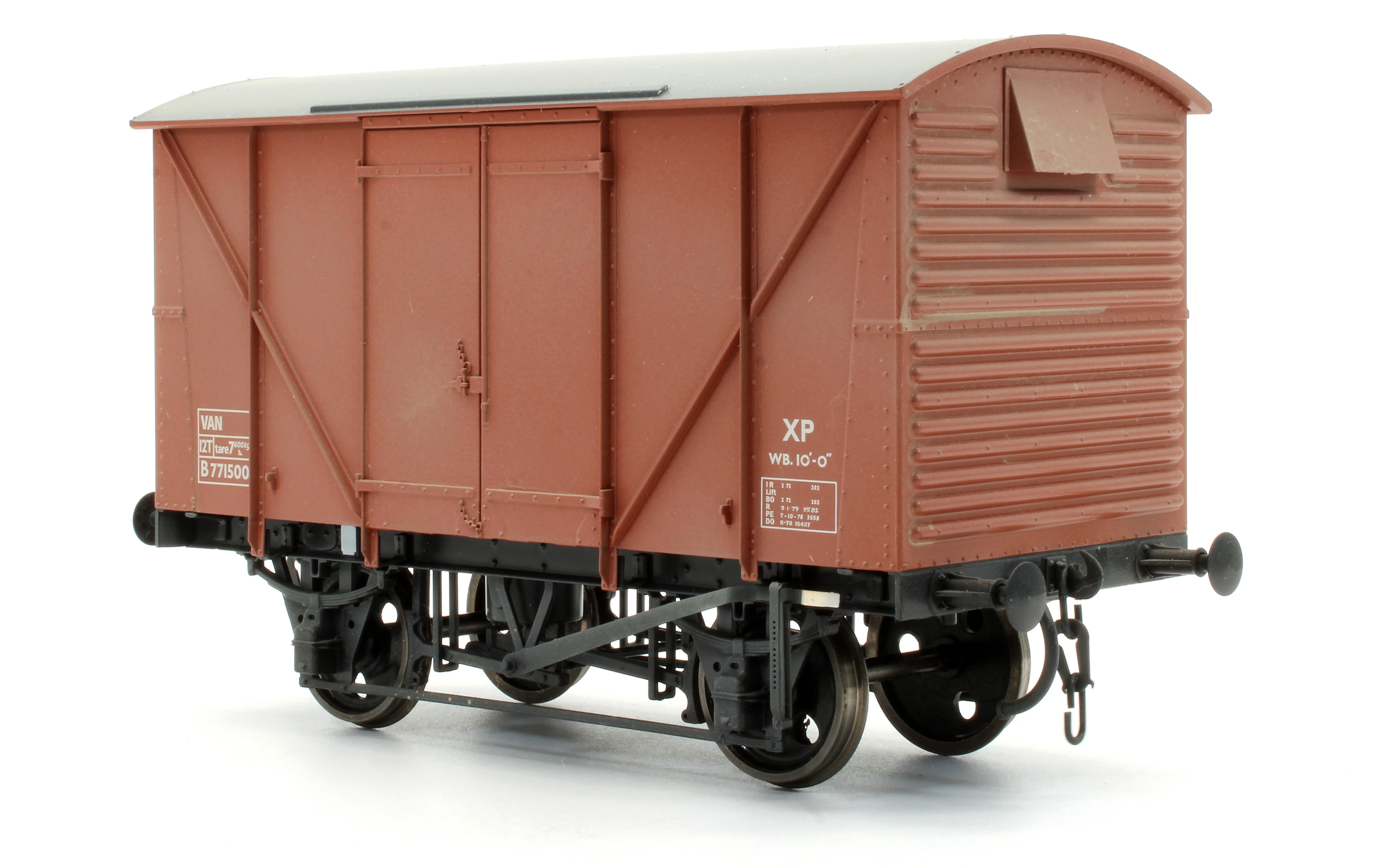 Pre-Owned BR Standard Plywood Van Diagram 213 Bauxite B771500 - Custom Weathered - Image 2