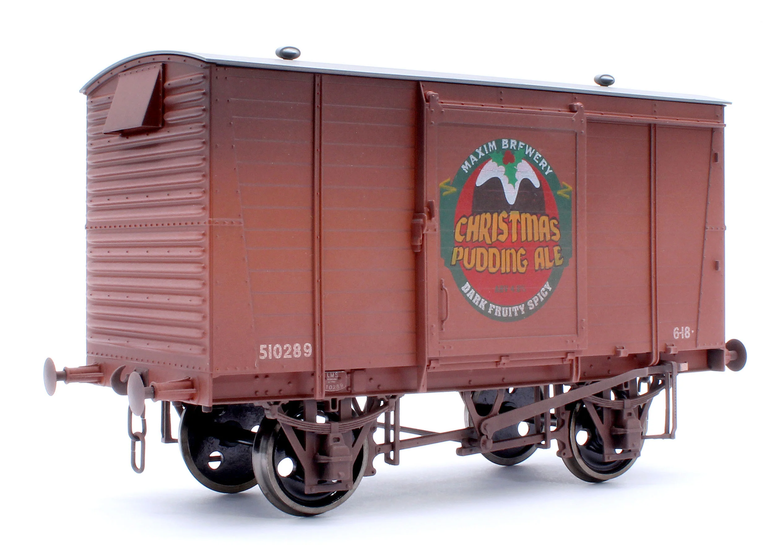 LMS 12t Van Christmas Pudding Ale - Weathered - Image 3