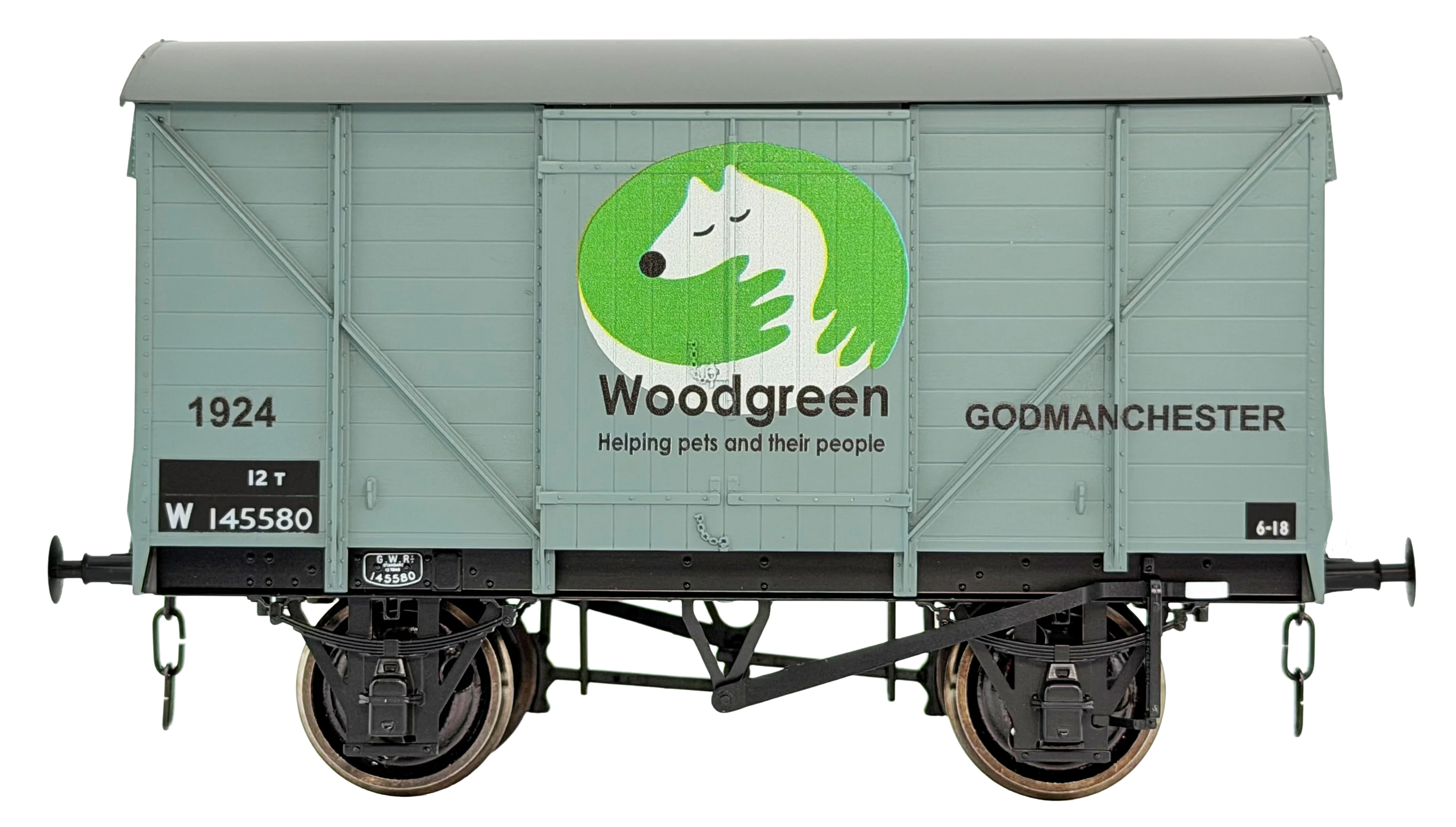 7F-066-014W GW Van Woodgreen Animal Charity - Weathered