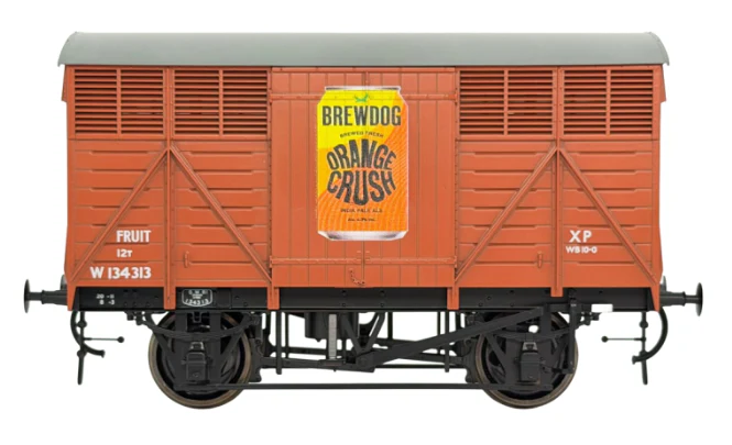 7F-067-005W GW BR Western Fruit Van Brewdog Orange Crush - Weathered