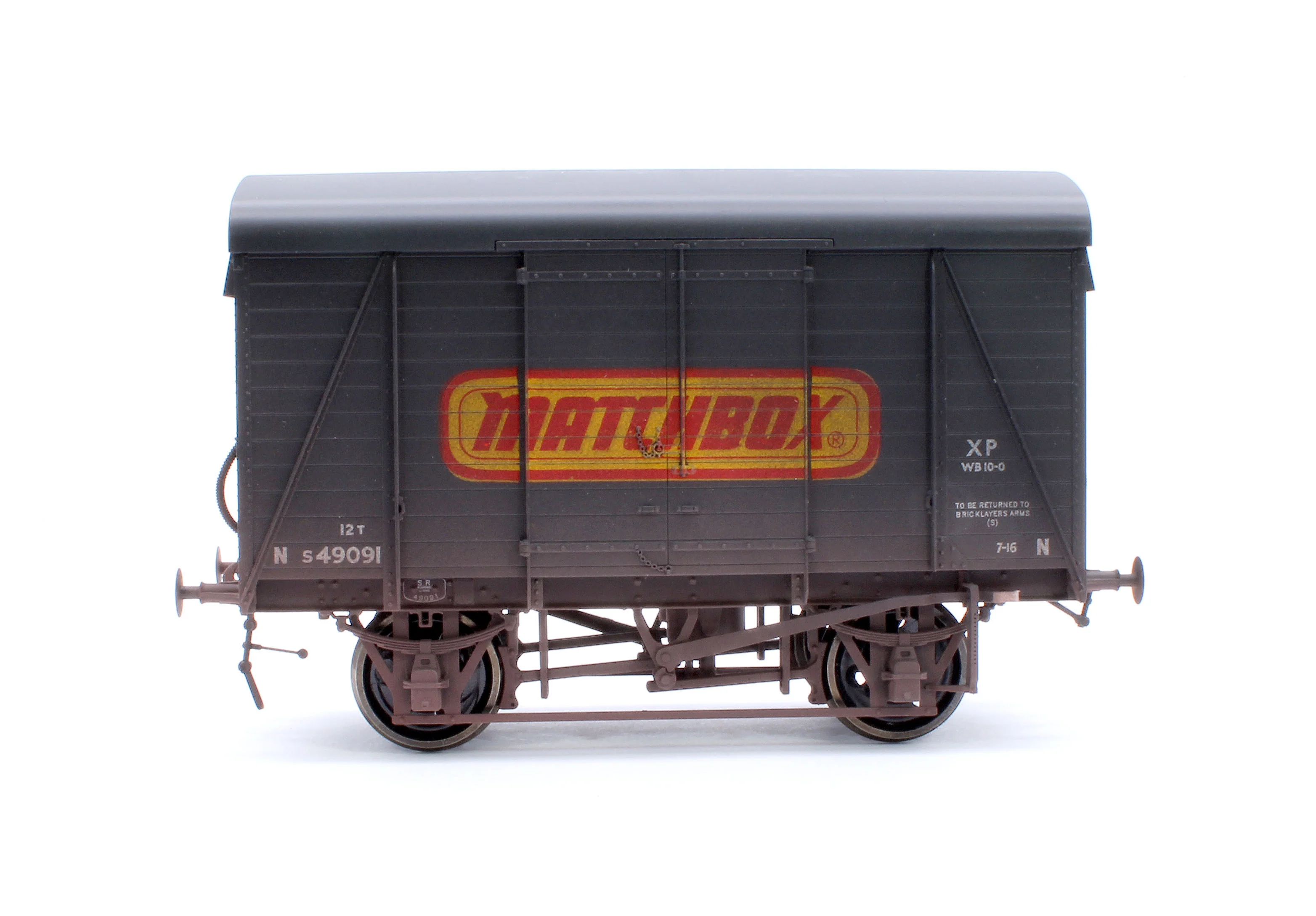 Southern Railway 12T Van Matchbox - Weathered - Image 3