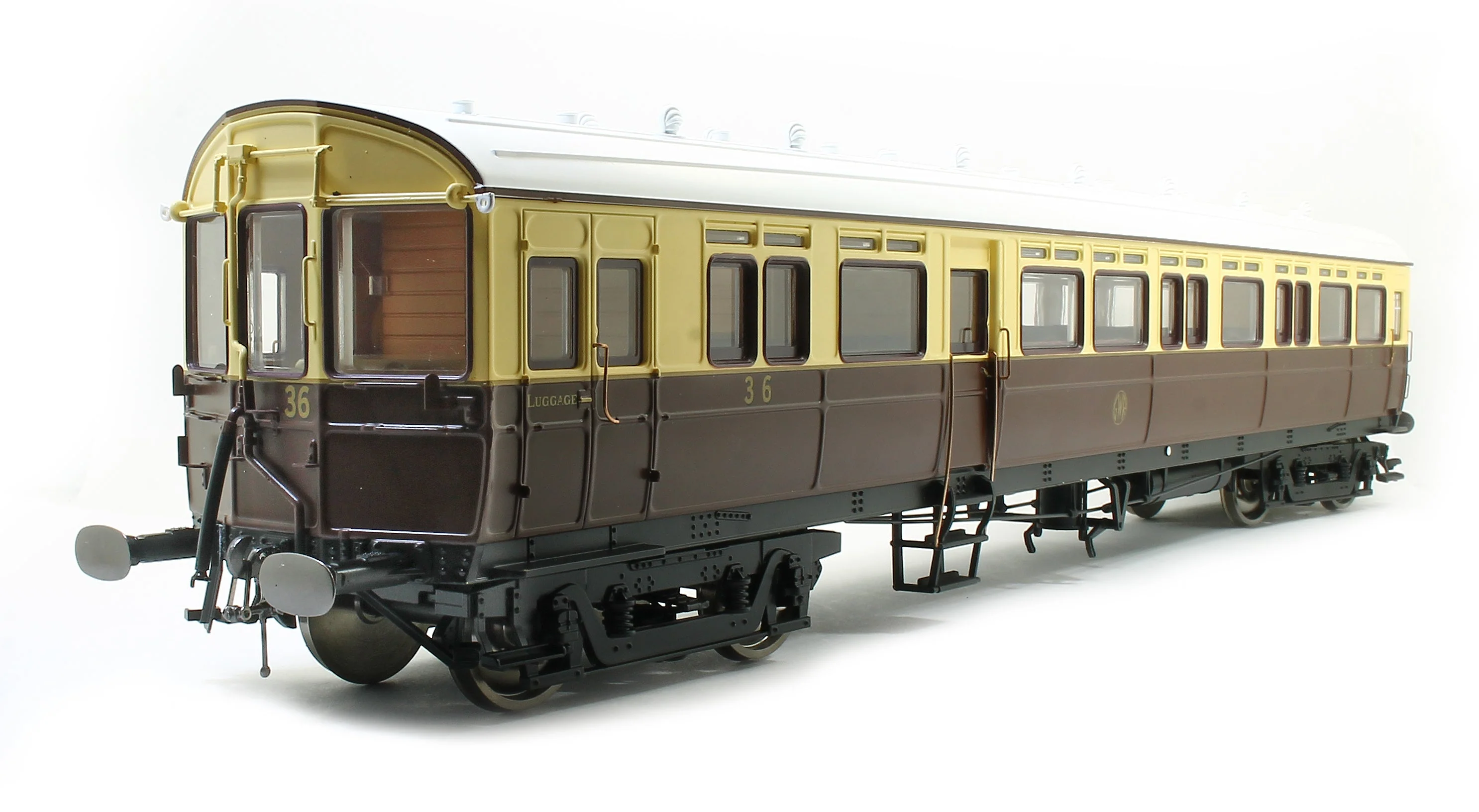 Autocoach GWR 36 Shirtbutton Choc & Cream - Light Bar & DCC Fitted