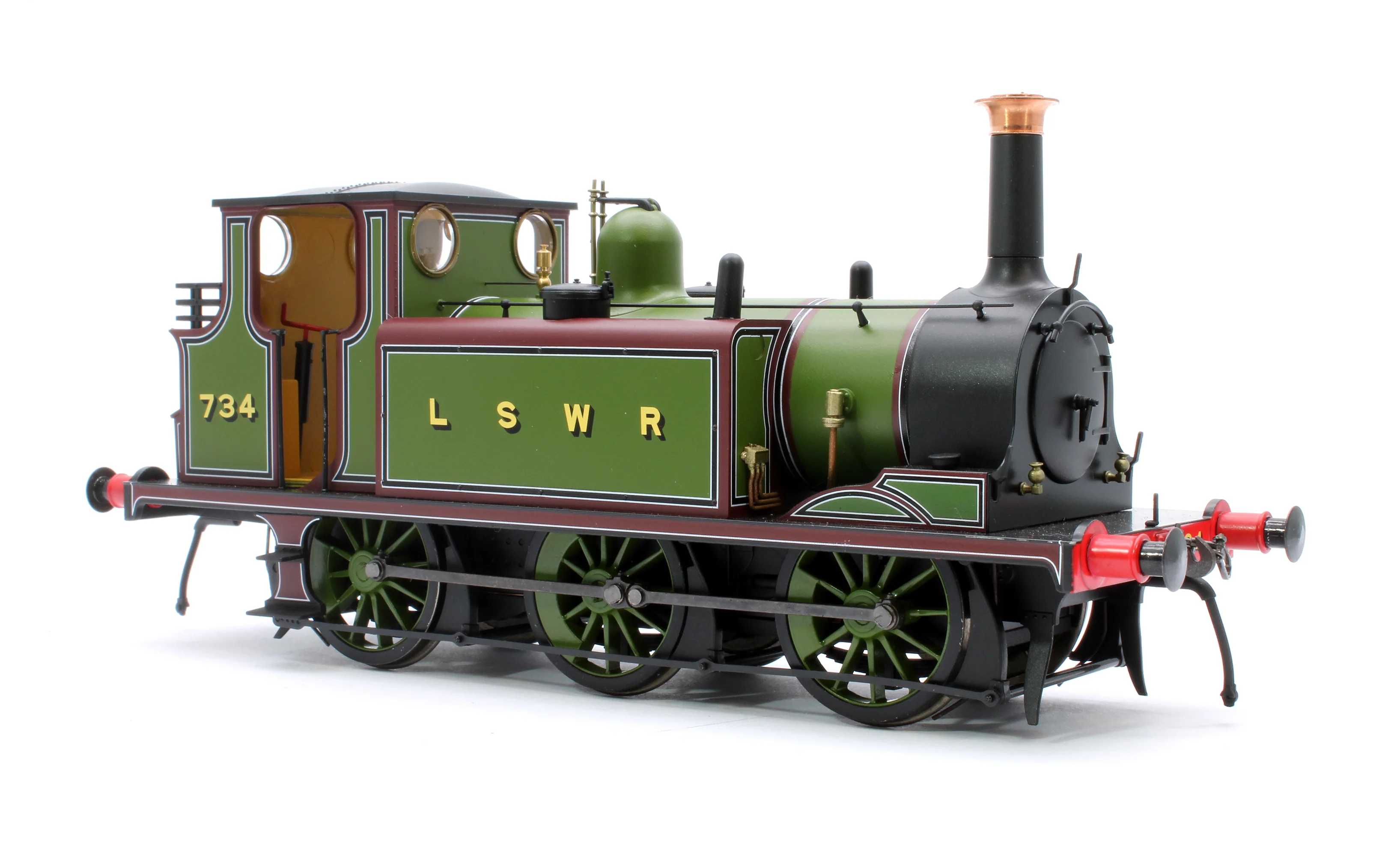 7S-010-014D Terrier A1 734 LSWR Green - Steam Tank Locomotive - DCC Fitted - Image 4