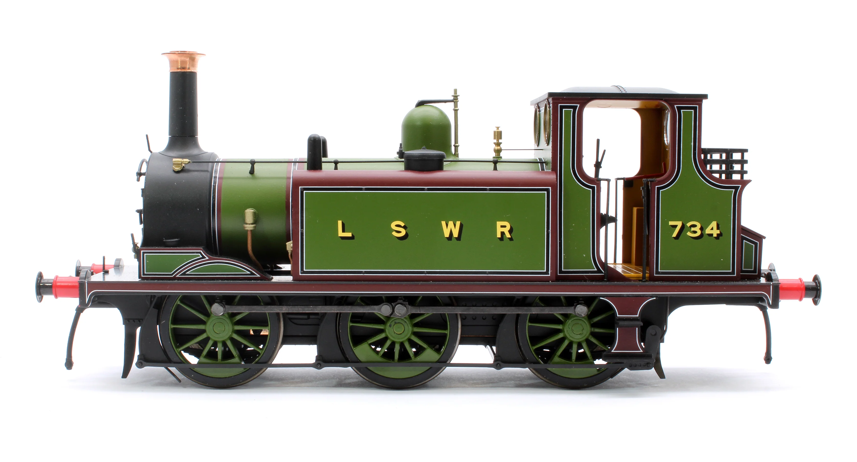 7S-010-014D Terrier A1 734 LSWR Green - Steam Tank Locomotive - DCC Fitted - Image 5