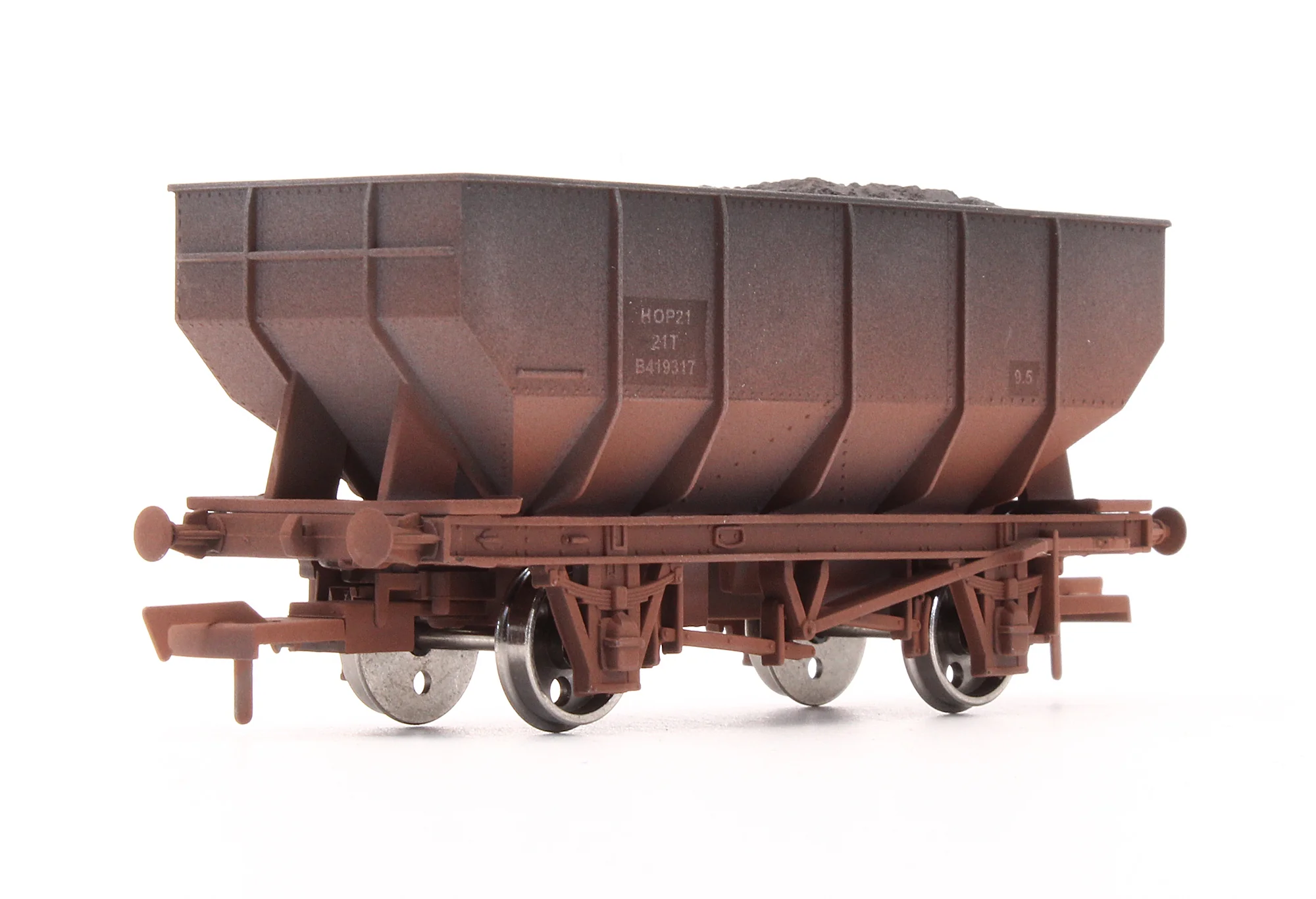 Pre-Owned B1005MHOPW Set Of 5 BR Hopper Wagons - Weathered - Image 5