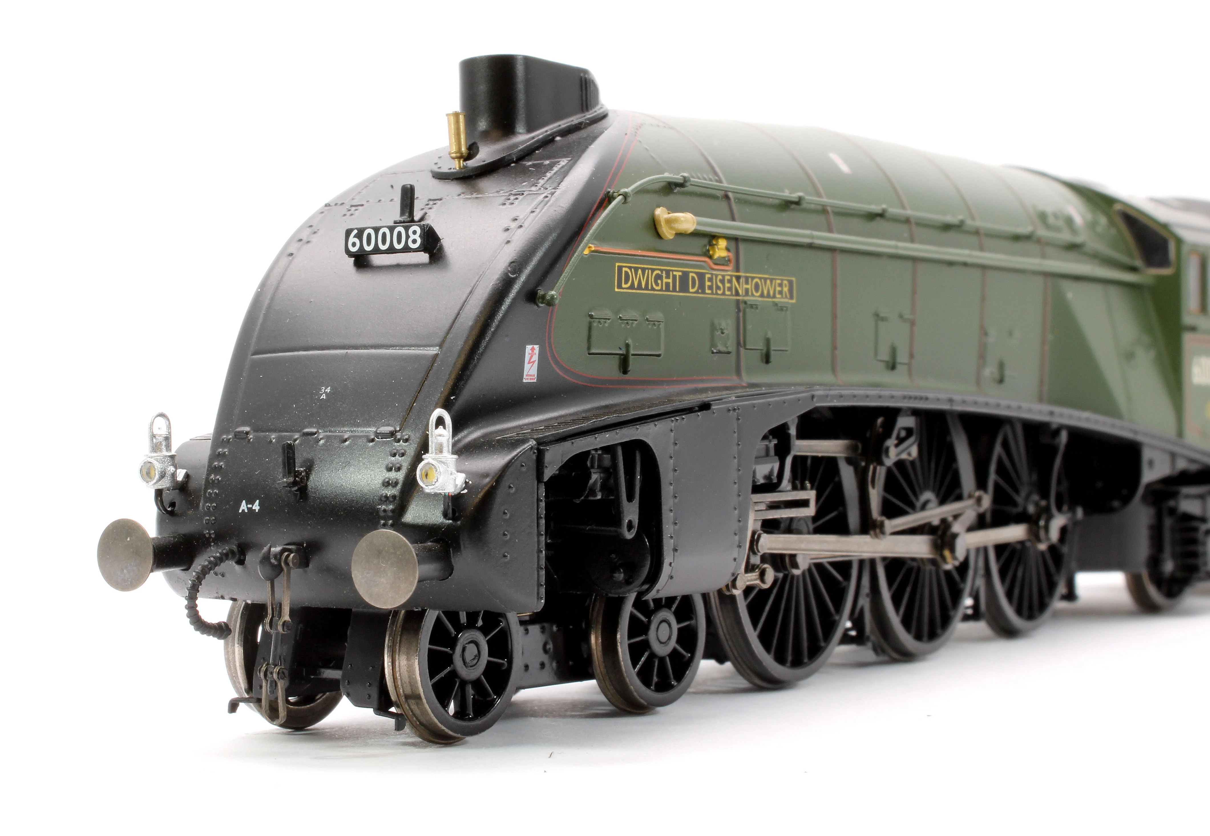 BL-001-014 Black Label Class A4 Dwight D. Eisenhower BR Green (Late Crest) Unvalanced 4-6-2 No.60008 Steam Locomotive - DCC Sound & Smoke - Image 10