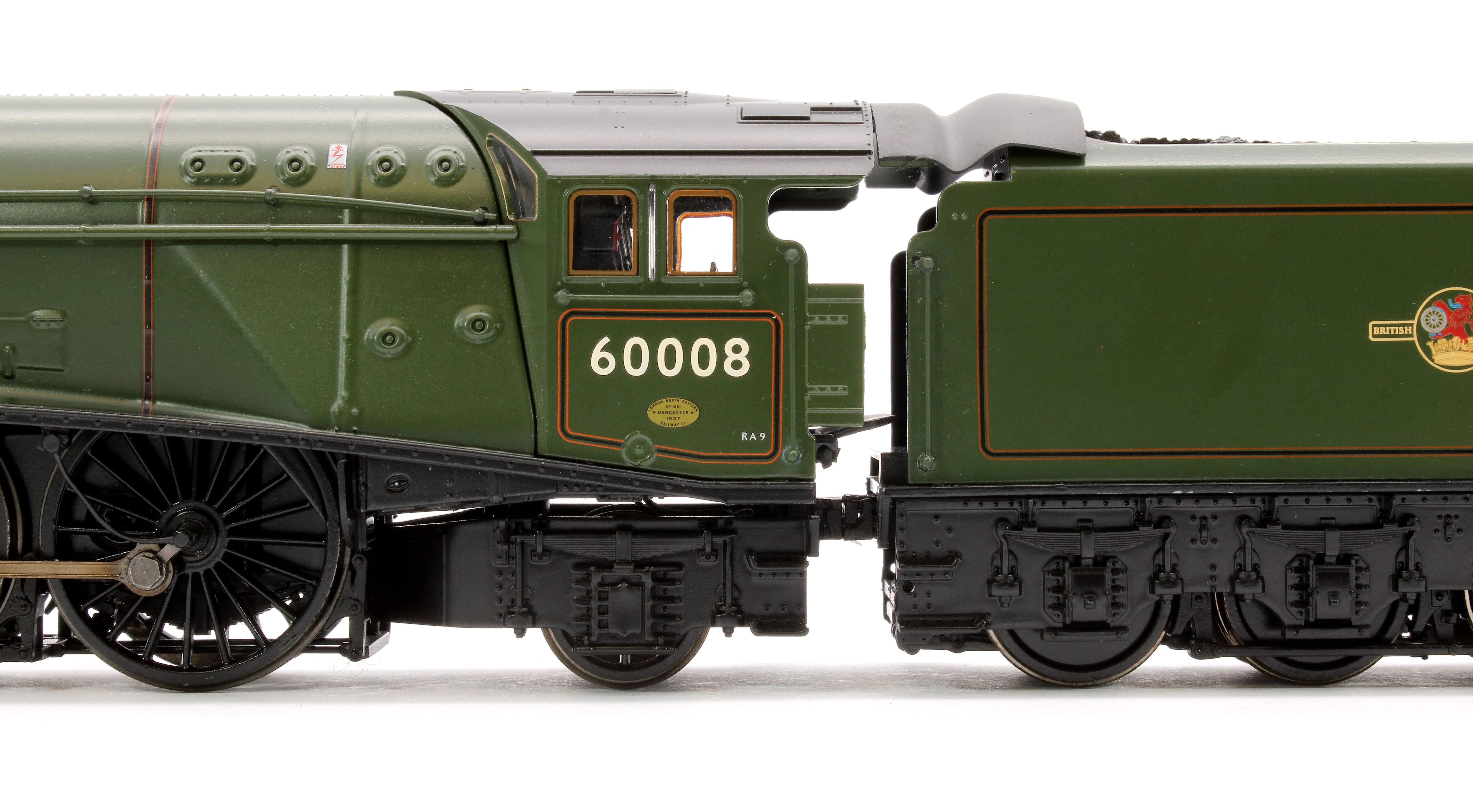 BL-001-014 Black Label Class A4 Dwight D. Eisenhower BR Green (Late Crest) Unvalanced 4-6-2 No.60008 Steam Locomotive - DCC Sound & Smoke - Image 8