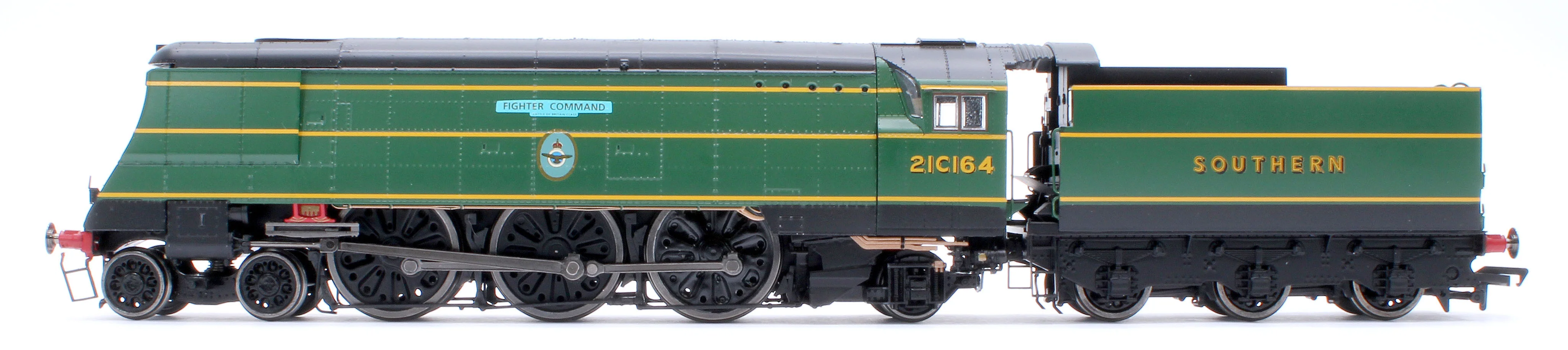 Black Label Battle of Britain Fighter Command 21C164 SR Malachite Green Steam Locomotive - DCC Sound & Smoke - Image 2