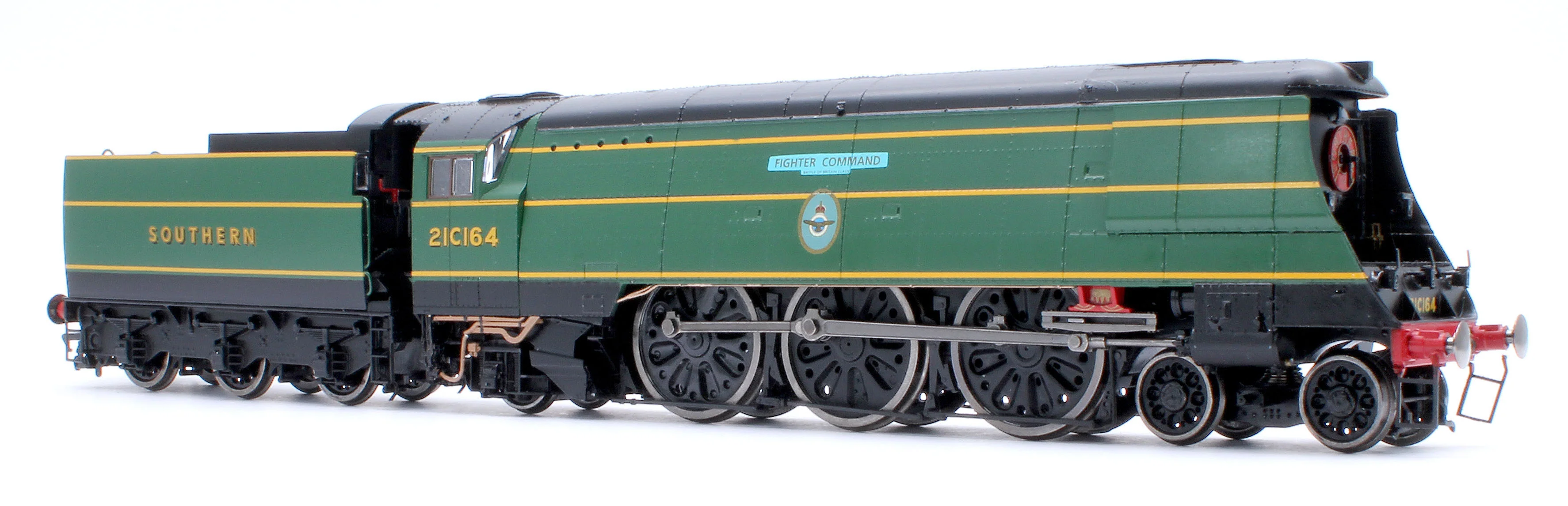Black Label Battle of Britain Fighter Command 21C164 SR Malachite Green Steam Locomotive - DCC Sound & Smoke - Image 6
