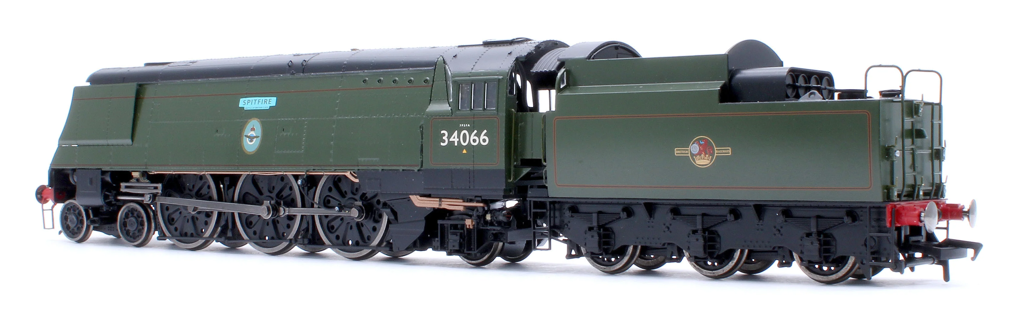 Black Label Battle of Britain Spitfire 34066 BR Green Late Crest Steam Locomotive - DCC Sound & Smoke - Image 3