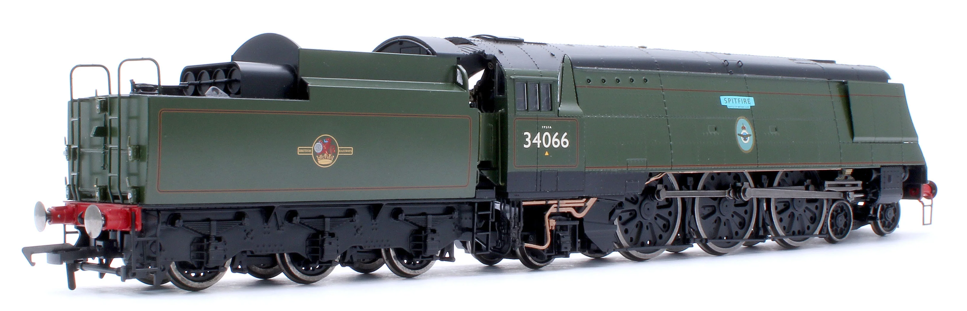 Black Label Battle of Britain Spitfire 34066 BR Green Late Crest Steam Locomotive - DCC Sound & Smoke - Image 4