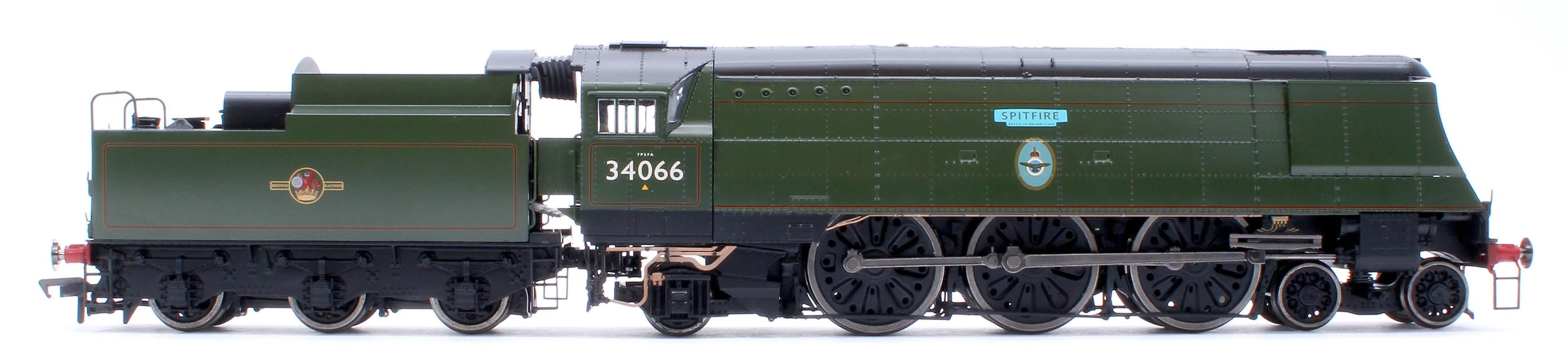 Black Label Battle of Britain Spitfire 34066 BR Green Late Crest Steam Locomotive - DCC Sound & Smoke - Image 5