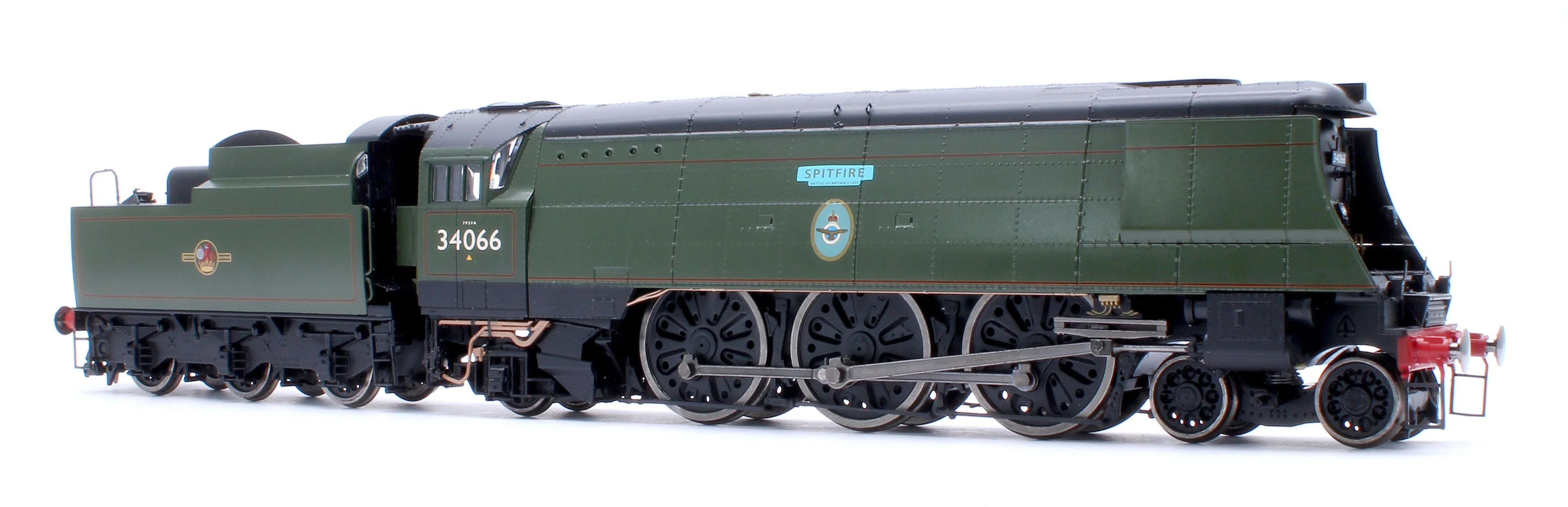 Black Label Battle of Britain Spitfire 34066 BR Green Late Crest Steam Locomotive - DCC Sound & Smoke - Image 6