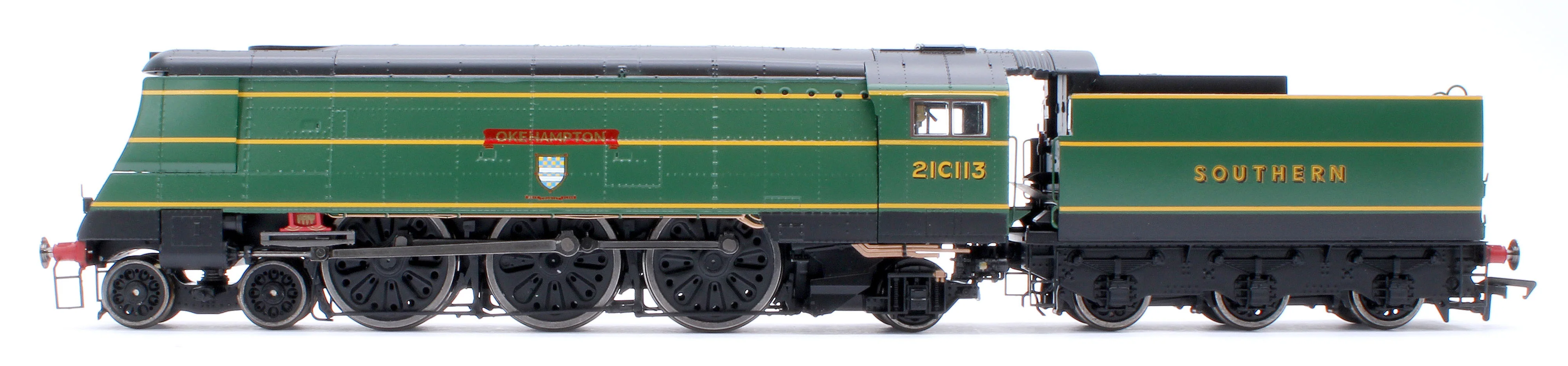 Black Label West Country Okehampton 21C113 SR Malachite Green Steam Locomotive - DCC Sound & Smoke - Image 2