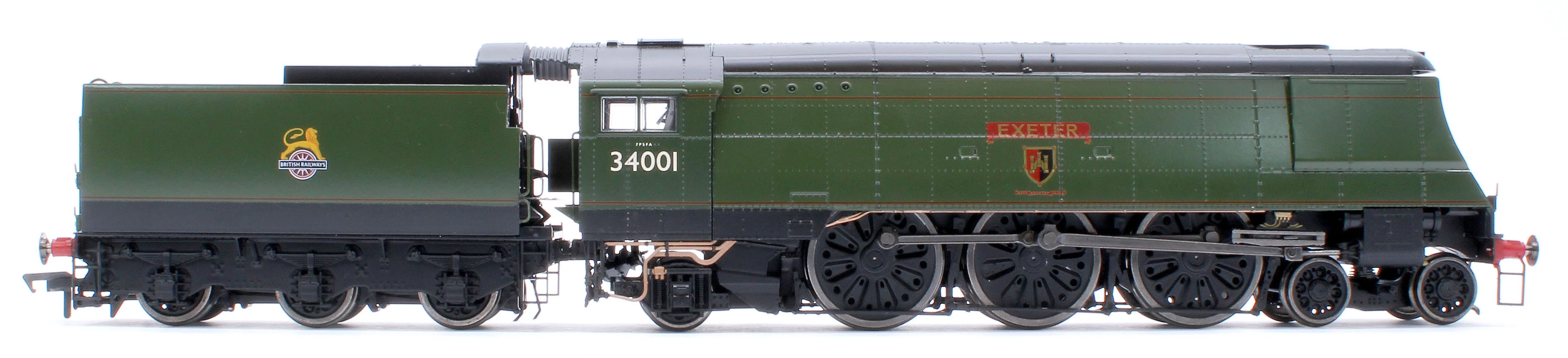 Black Label West Country Exeter 34001 B.R. Green Early Crest Steam Locomotive - DCC Sound & Smoke - Image 5