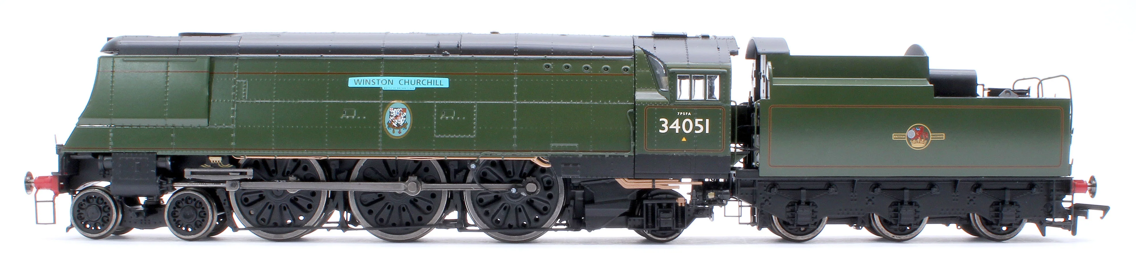 Black Label Battle of Britain Winston Churchill 34051 BR Green Totem Steam Locomotive - DCC Sound & Smoke - Image 2