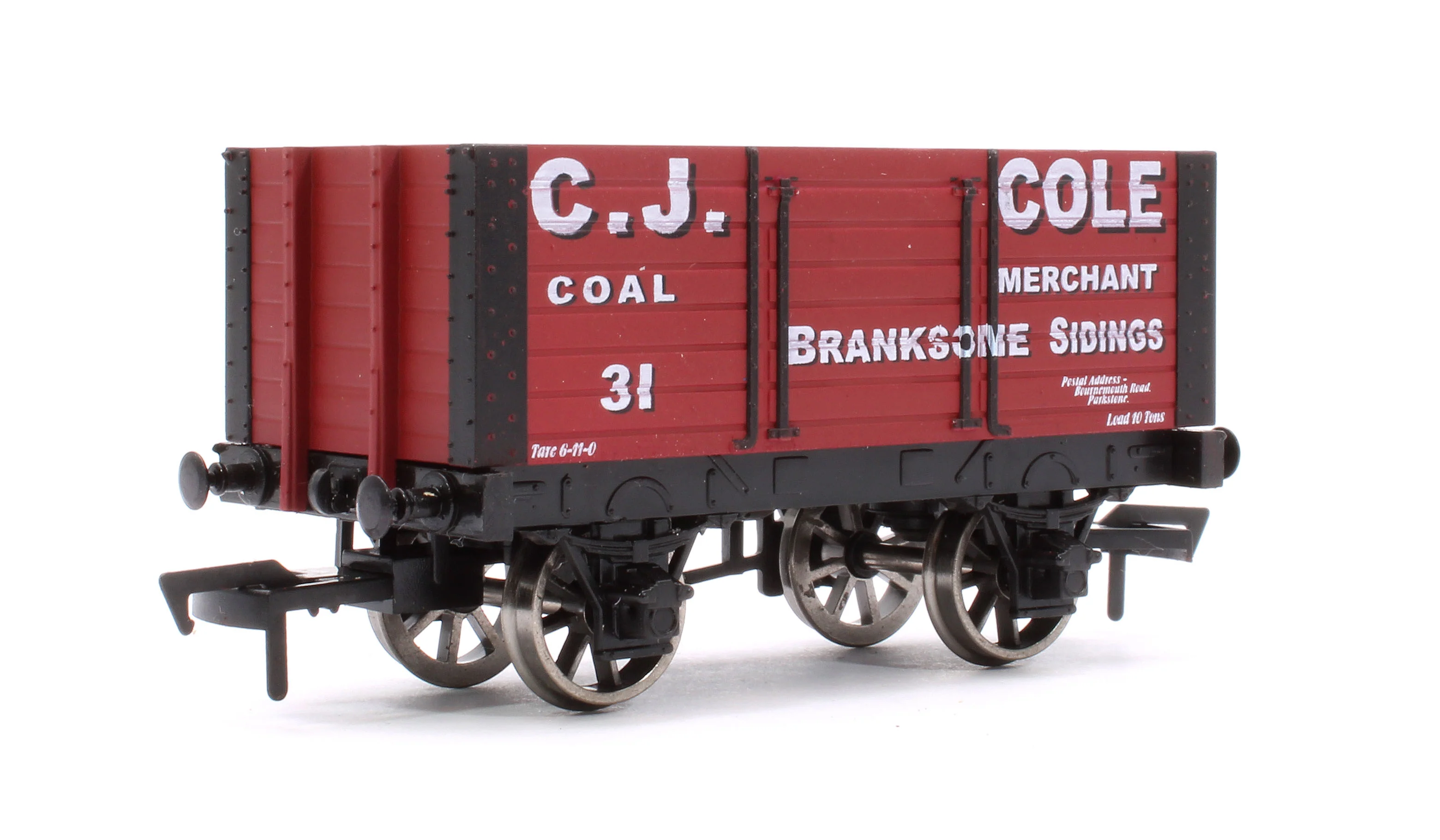 Pre-Owned 10T No.31 8 Plank Open Wagon 'C.J.Cole Coal Merchant' - Image 3