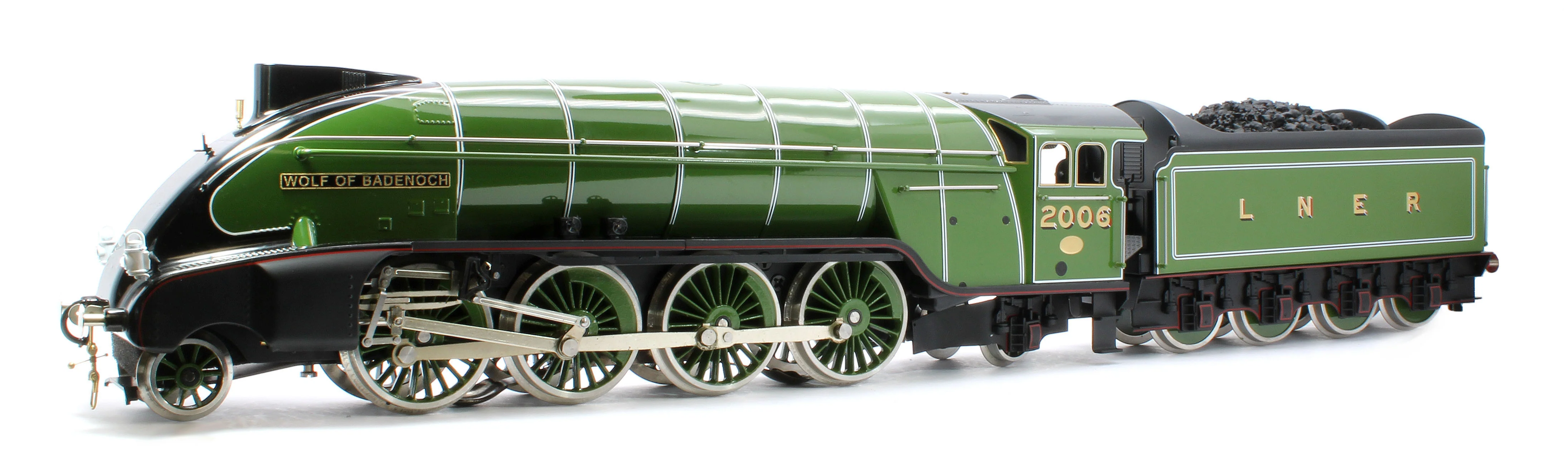 E/36-B1-WB P2 Class Streamlined "Wolf of Badenoch" 2-8-2 LNER Lined Apple Green No. 2006 Steam Locomotive