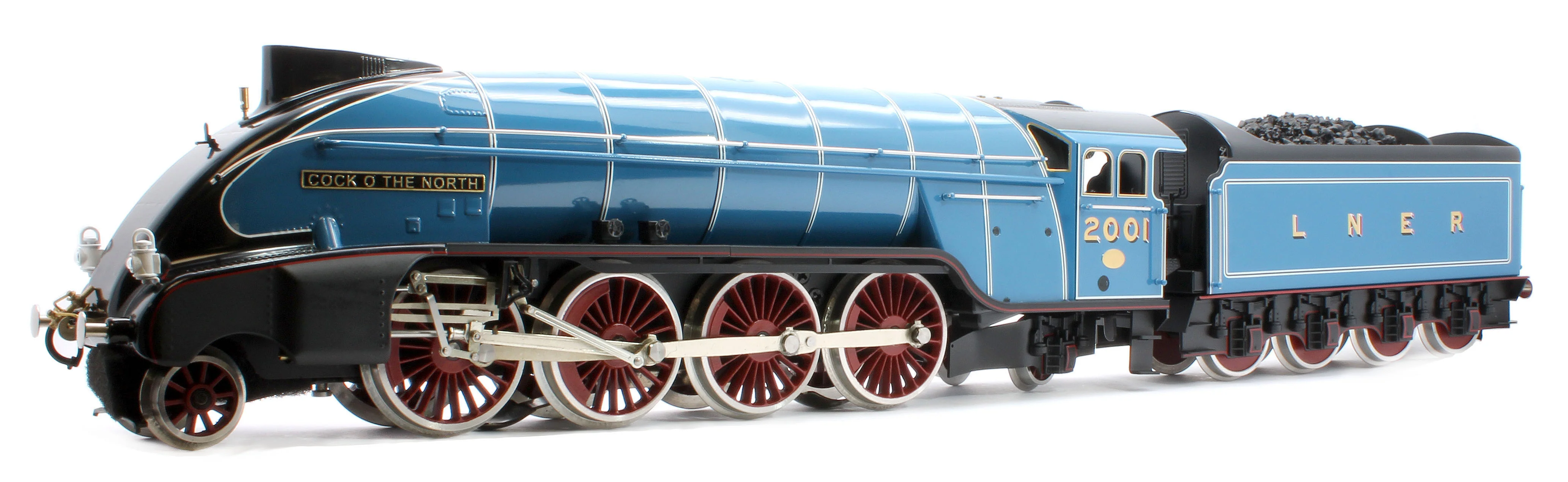 E/36-B2-CN P2 Class Streamlined "Cock O The North" 2-8-2 LNER Garter Blue No. 2001 Steam Locomotive