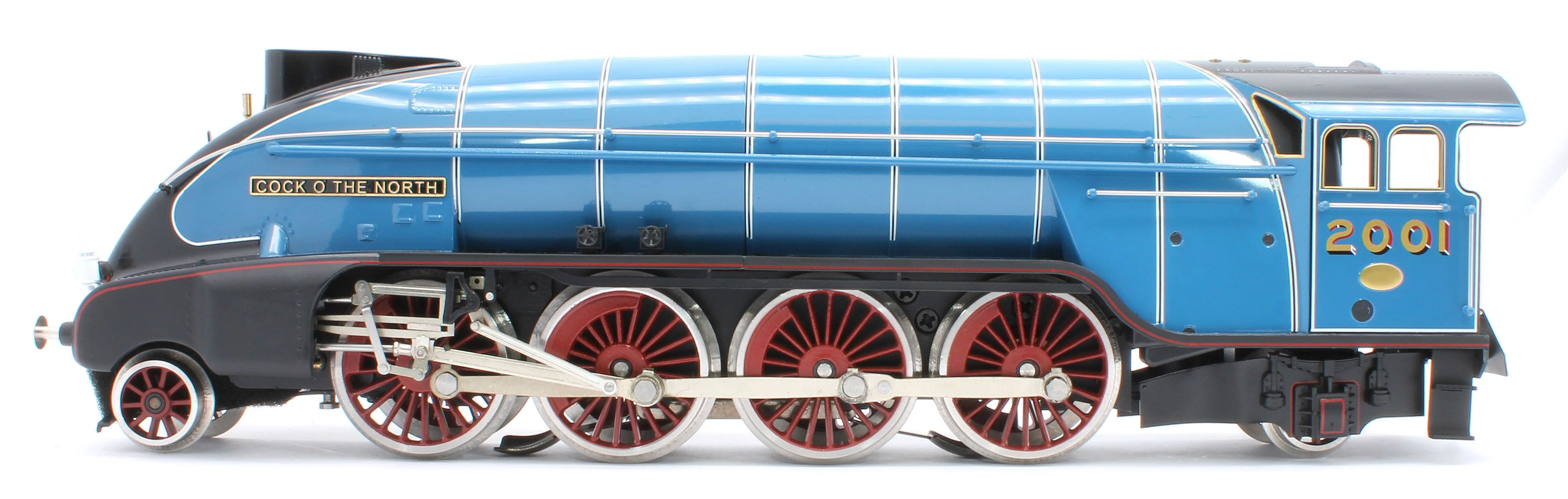 E/36-B2-CN P2 Class Streamlined "Cock O The North" 2-8-2 LNER Garter Blue No. 2001 Steam Locomotive - Image 5