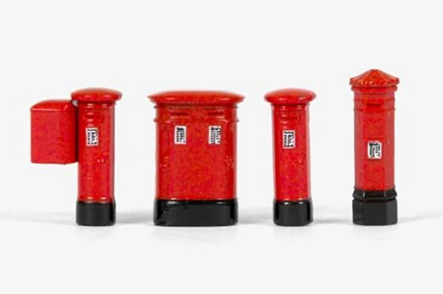 Pack of 4 Assorted Post Boxes