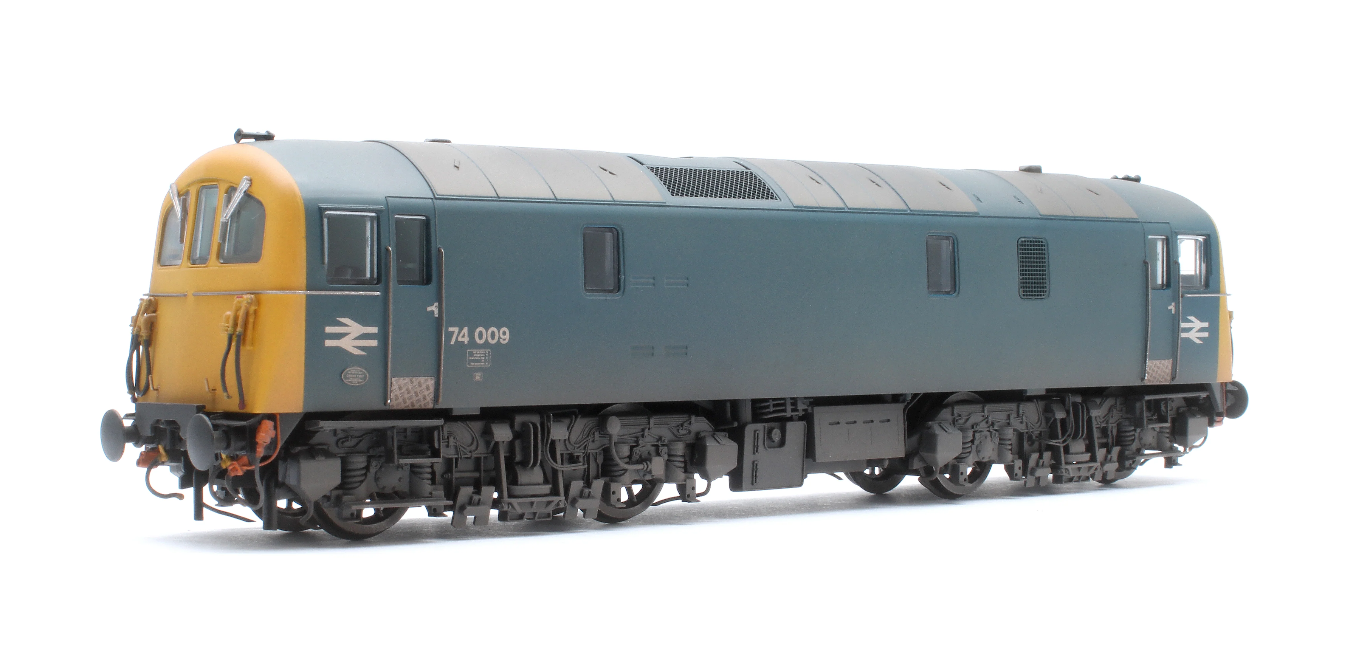 E82010 Class 74 Electro-Diesel 74009 BR Blue Electric Locomotive - Weathered
