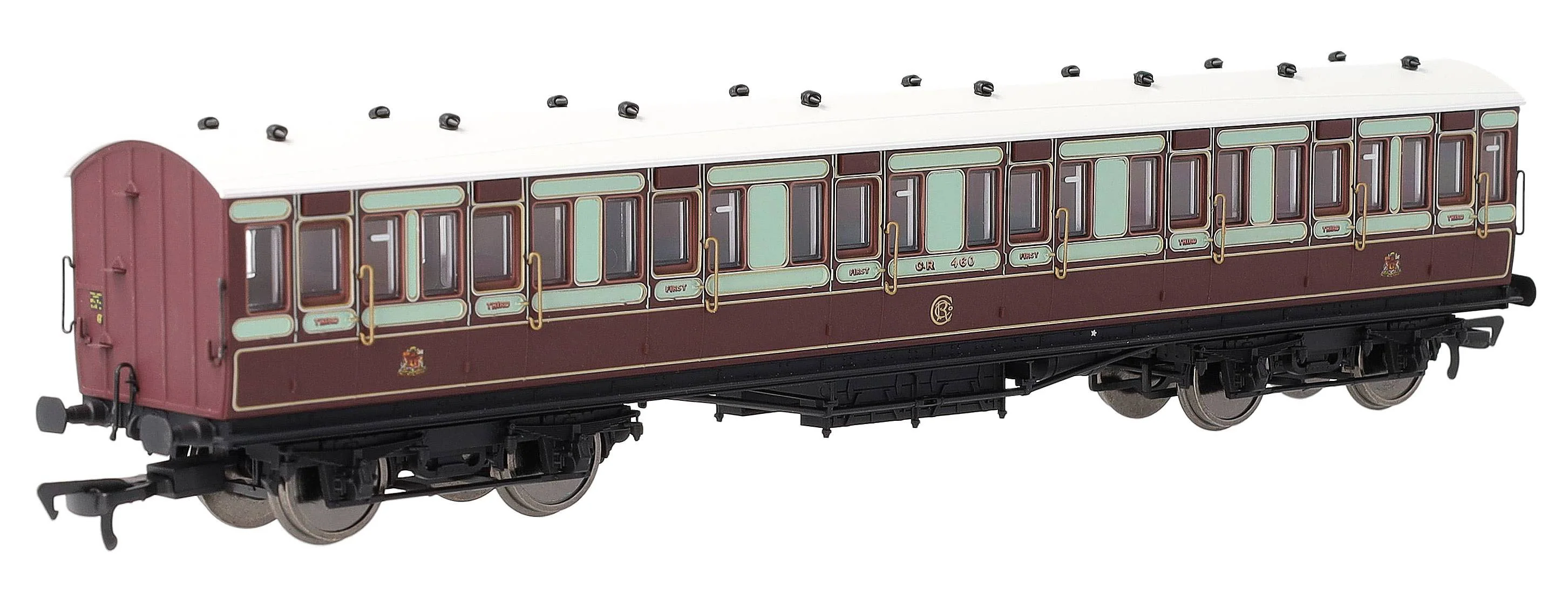 54ft non-Corridor Composite Caledonian Railway Plum & Off-White No.460