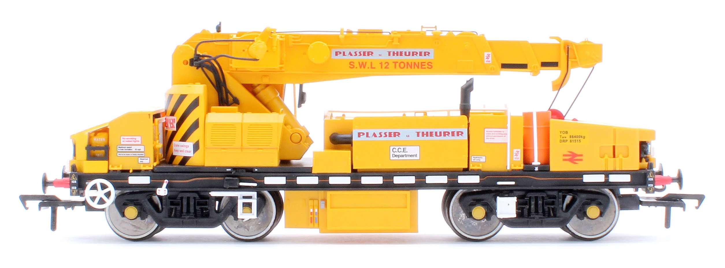 Plasser 12T YOB Diesel-Hydraulic Crane DRP81515 BR Departmental Yellow - Image 2