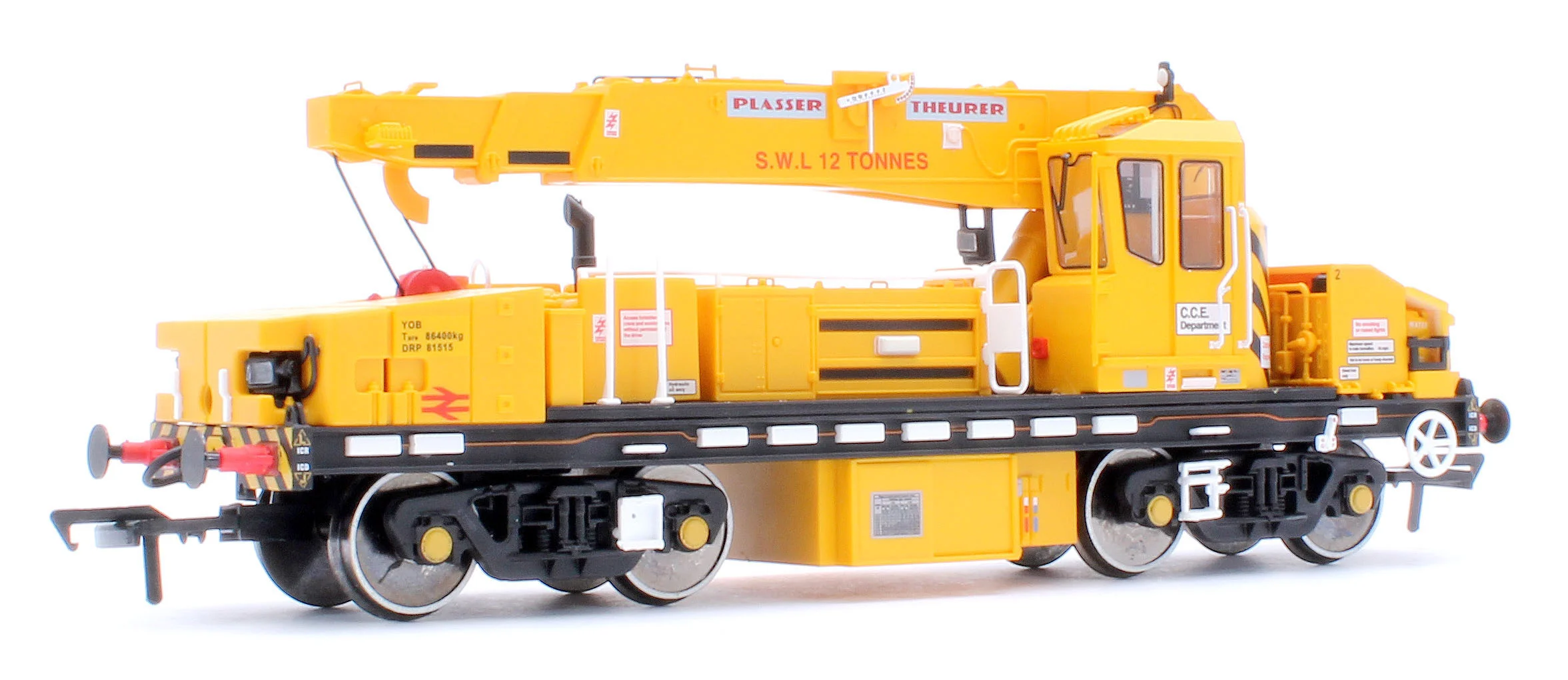 Plasser 12T YOB Diesel-Hydraulic Crane DRP81515 BR Departmental Yellow - Image 3
