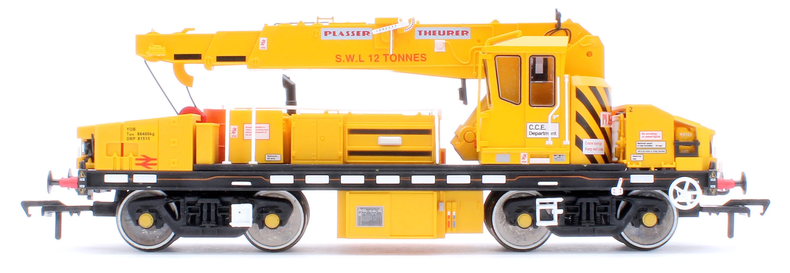 Plasser 12T YOB Diesel-Hydraulic Crane DRP81515 BR Departmental Yellow - Image 4