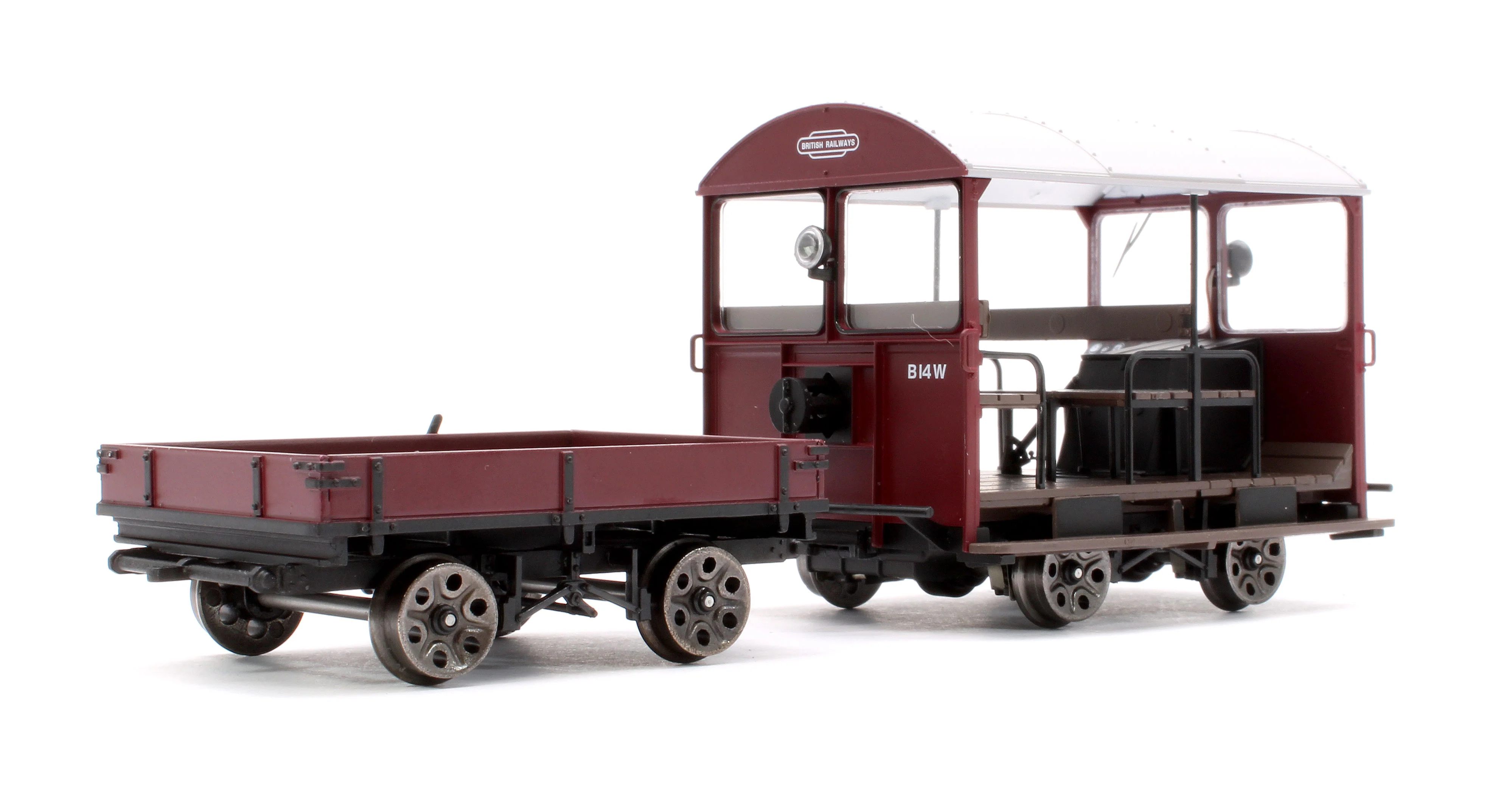 Wickham Trolley & Trailer BR Maroon B14W - Image 3