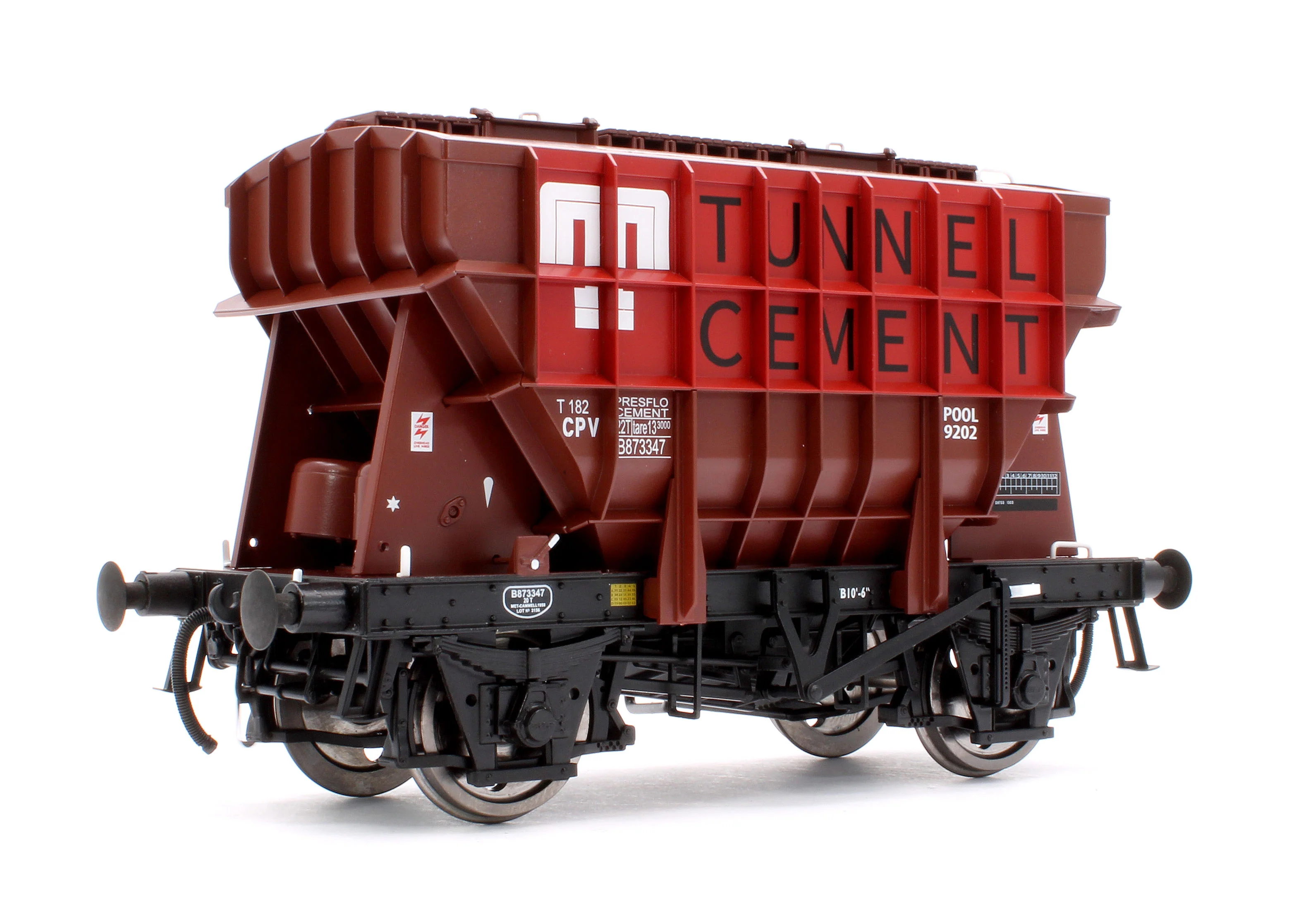 Presflo Wagon 'Tunnel Cement' Bauxite B873347 (TOPS) - Image 3