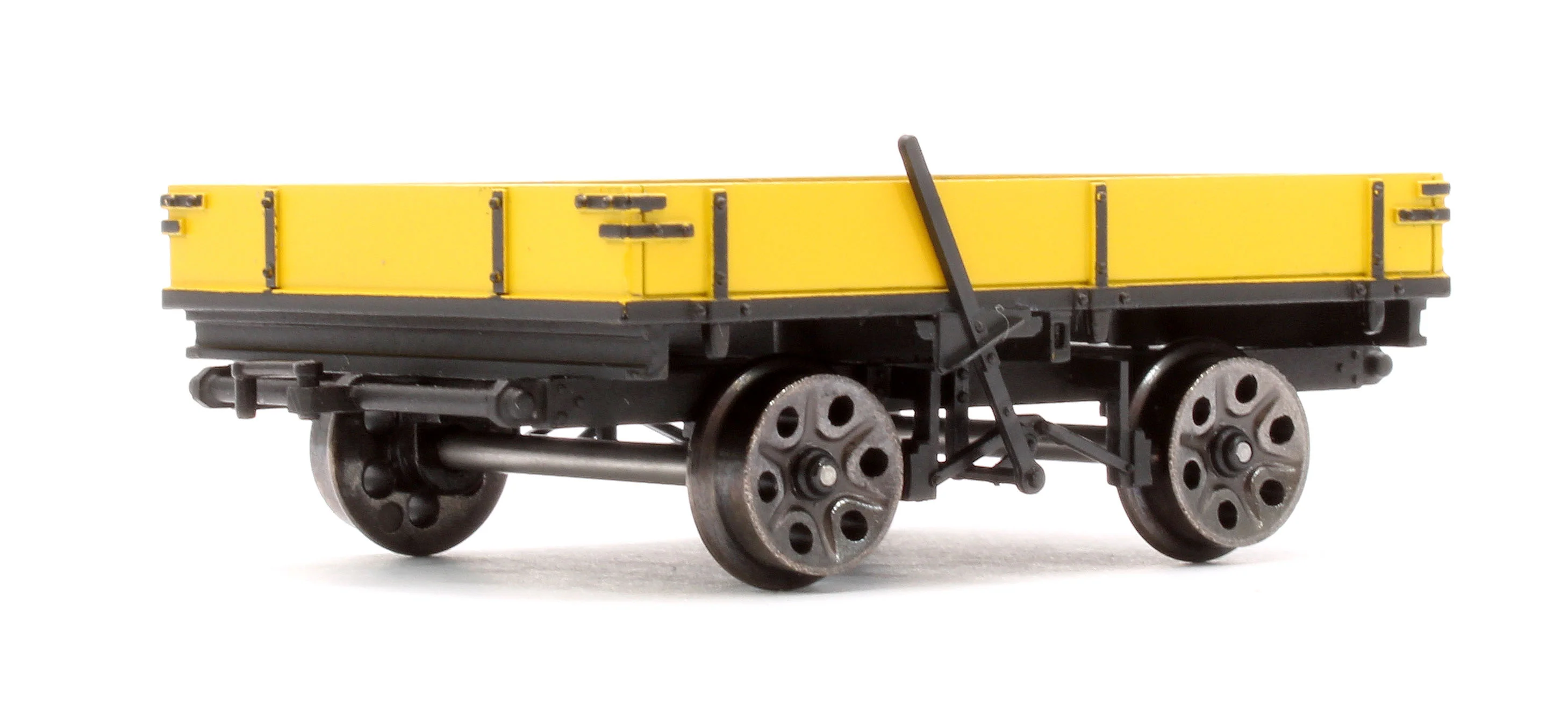 Wickham Planked Trailer, BR Yellow