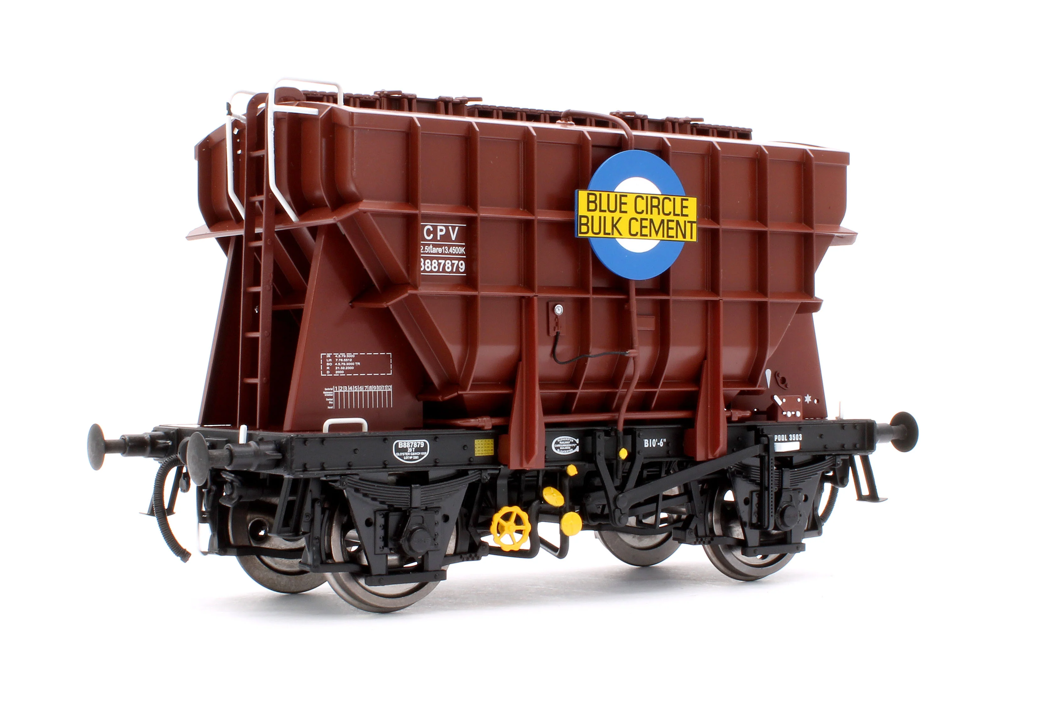 Presflo Wagon 'Blue Circle' Bauxite B887879 (TOPS)