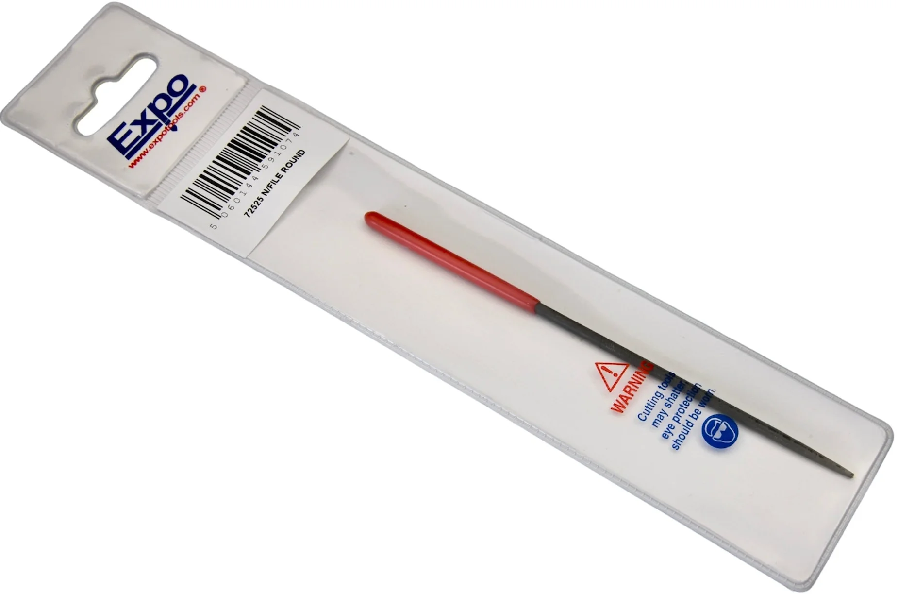 Round Needle File with Red Handle
